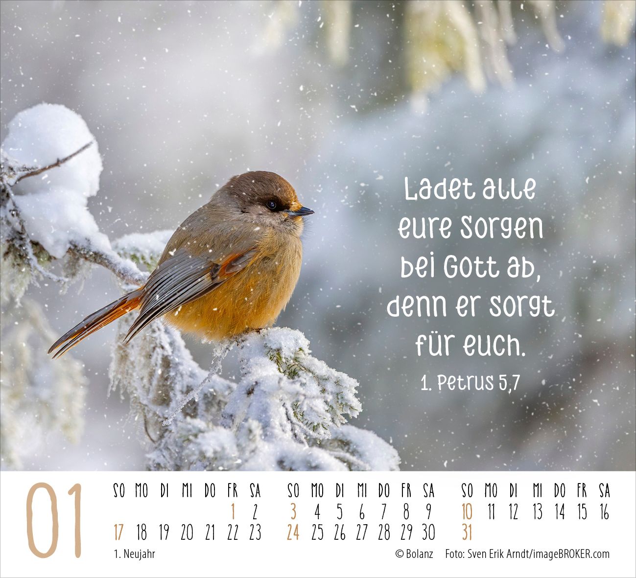Aufstellkalender - Atempause 2027 Minikalender