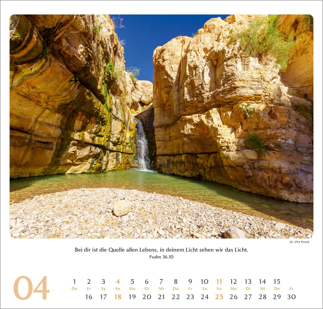 Wandkalender - Geliebtes Israel 2027 Wandkalender