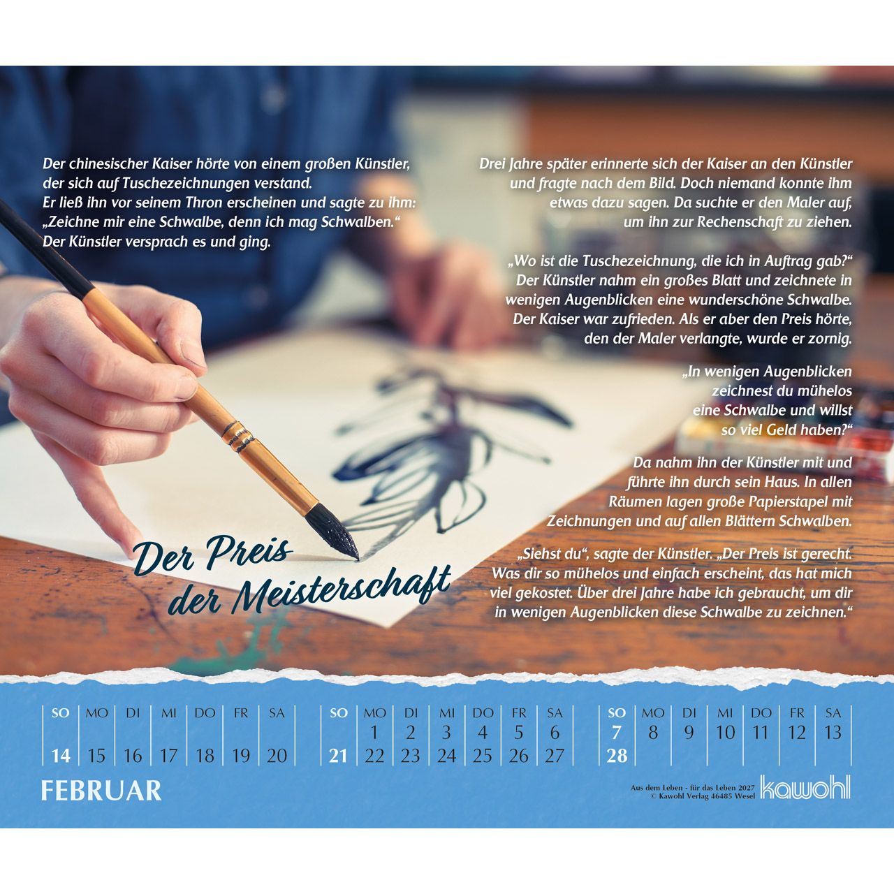 Postkartenkalender - Aus dem Leben - für das Leben 2027