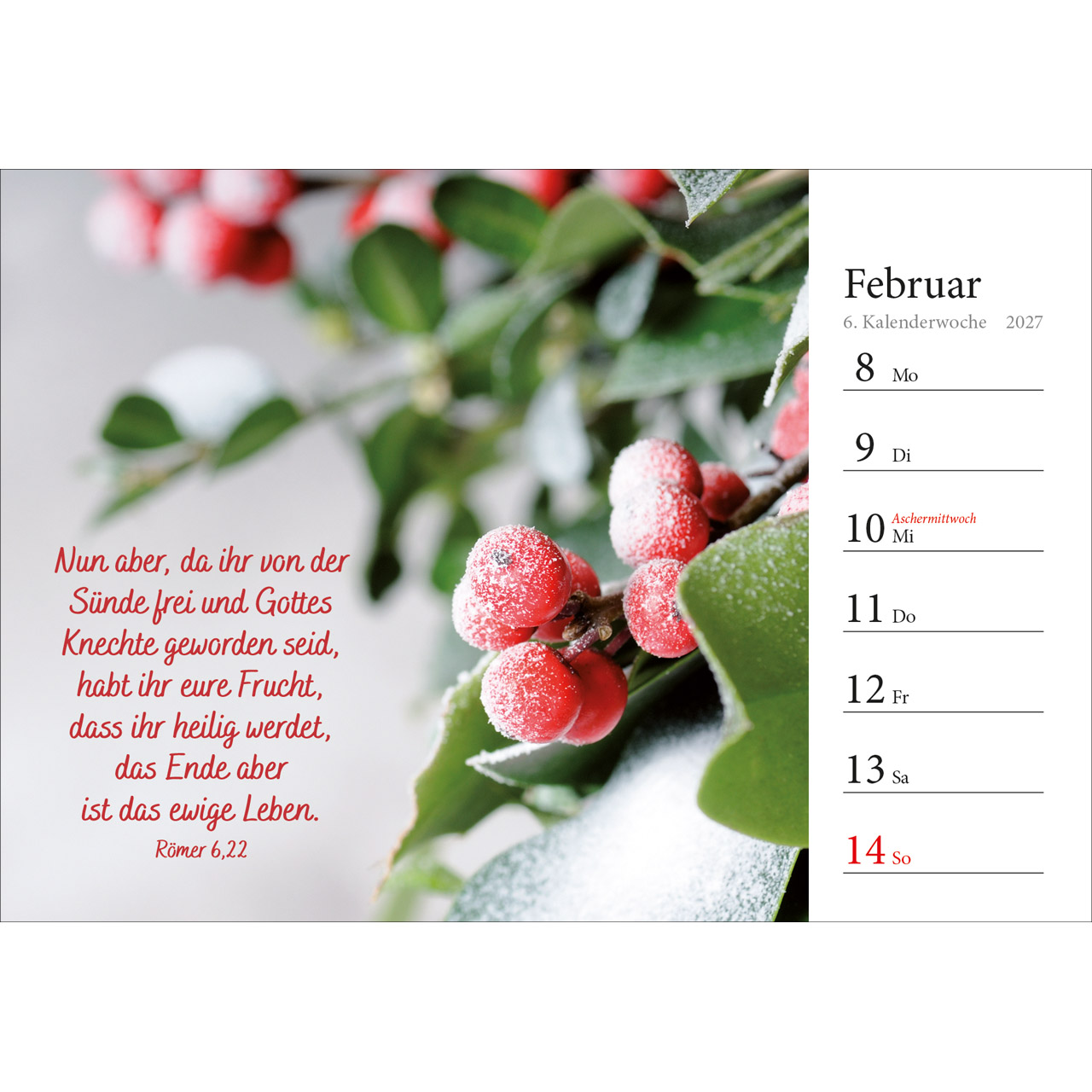 Aufstellkalender - In deine Hand stell ich den Tag 2027