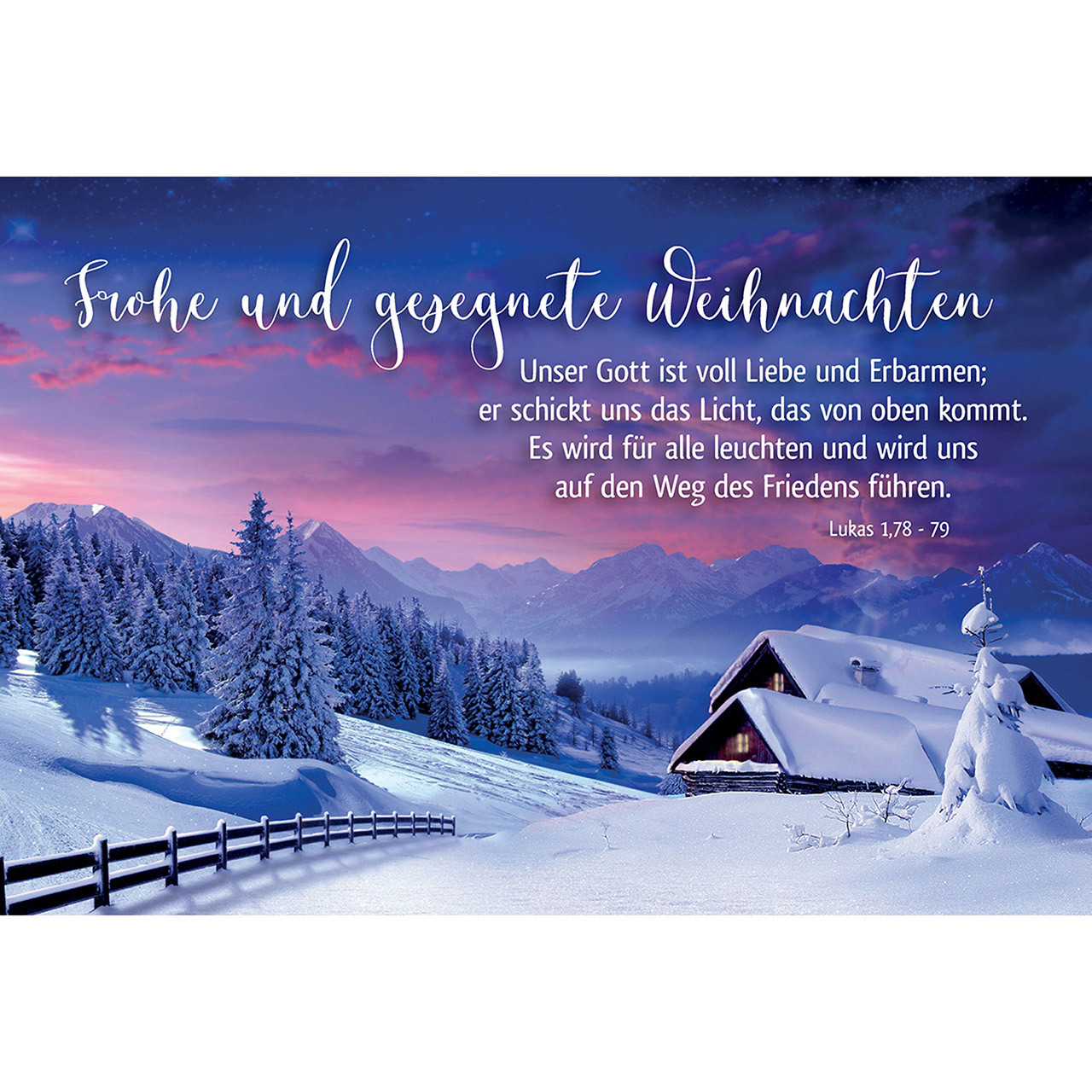 Frohe und gesegnete Weihnachten