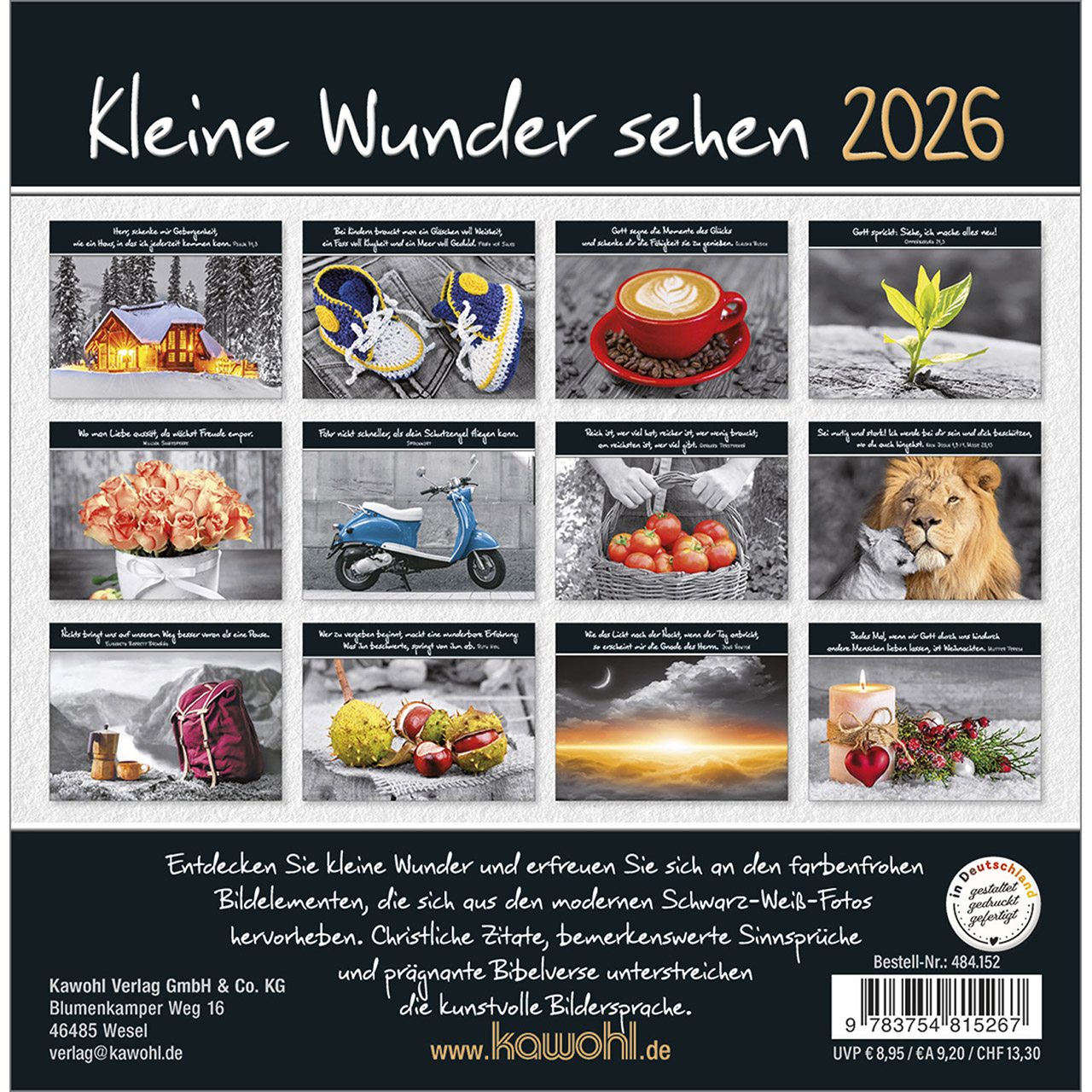 Postkartenkalender - Kleine Wunder sehen 2026