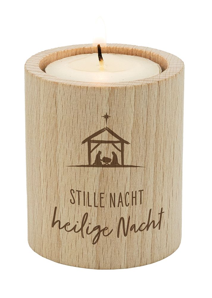 Teelichthalter - Stille Nacht, Heilige Nacht