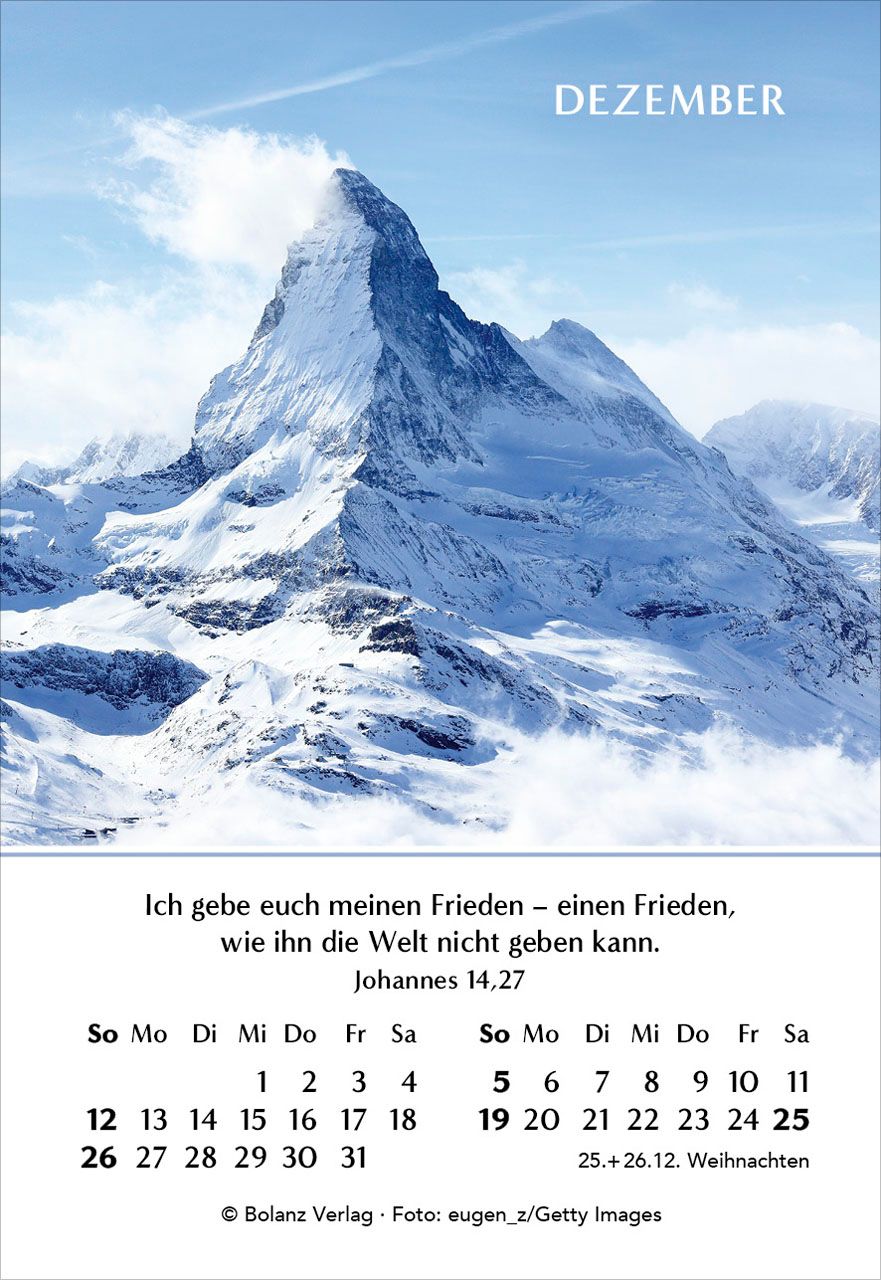 Aufstellkalender - Ein Jahr der Hoffnung 2027