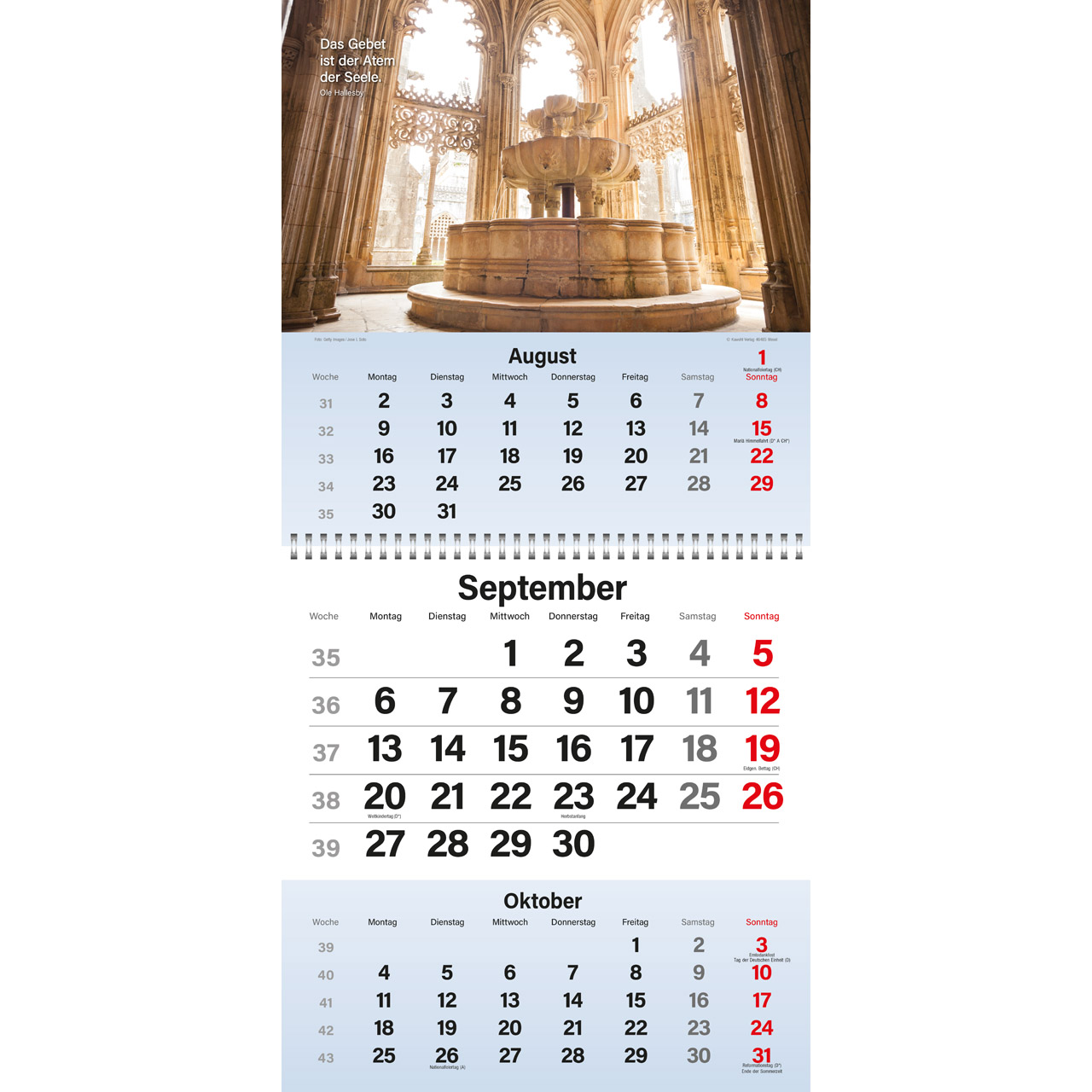 Terminkalender - Gott segne meinen Tag 2027