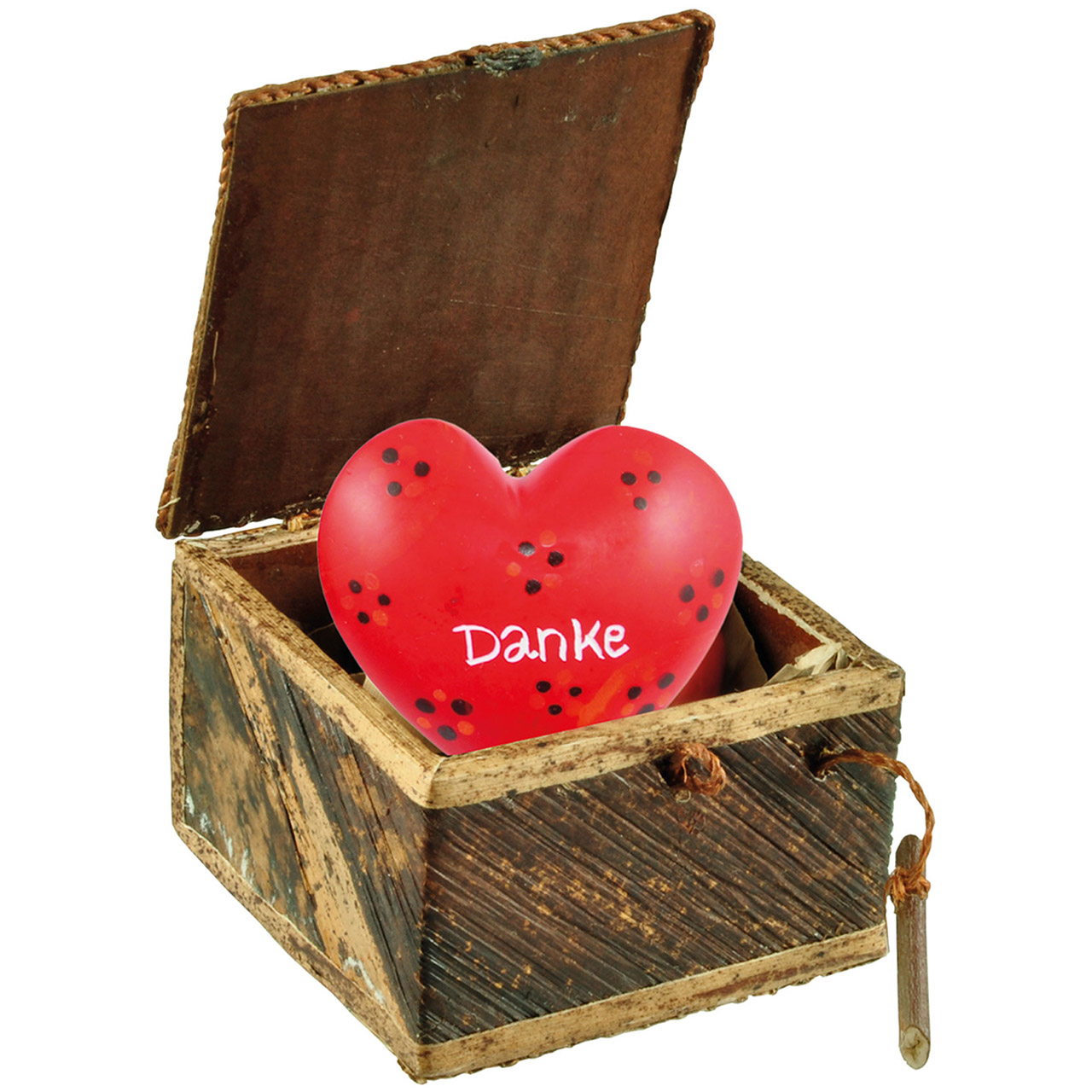 Handschmeichler - Herz in Box: Danke - Herz in Box