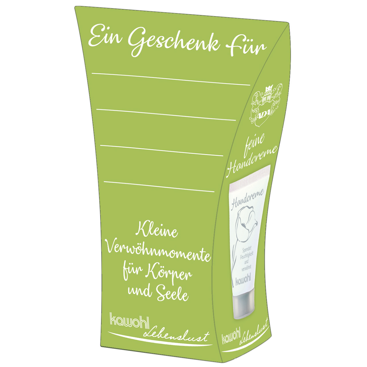 Handcreme - Du bist wunderbar & einzigartig - Gänseblümchenmuster Grafik