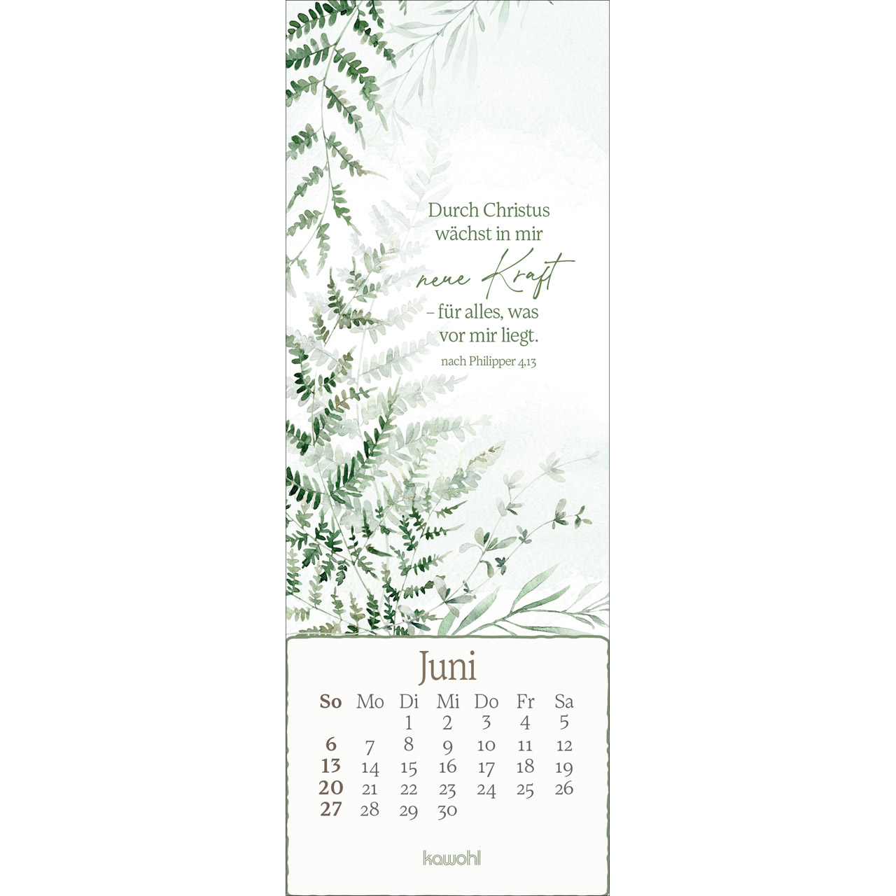 Lesezeichenkalender - Vor dich leg ich, was mich bewegt 2027