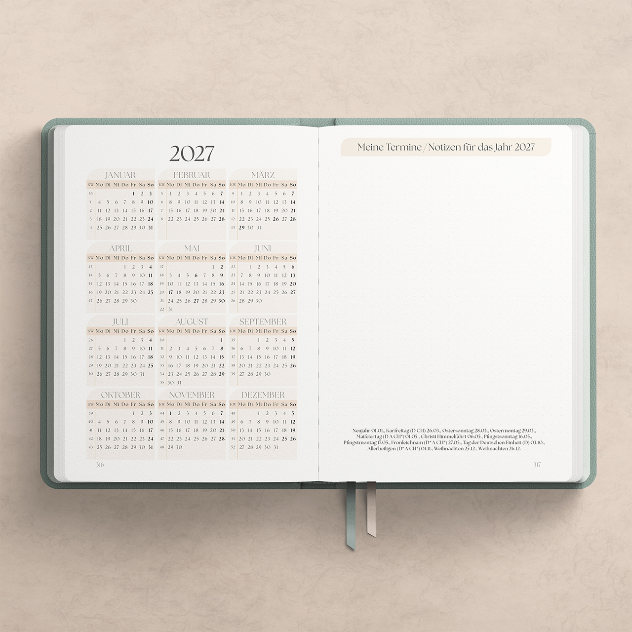Buchkalender - Meine Ankerpunkte 2026 - Anker Kreis