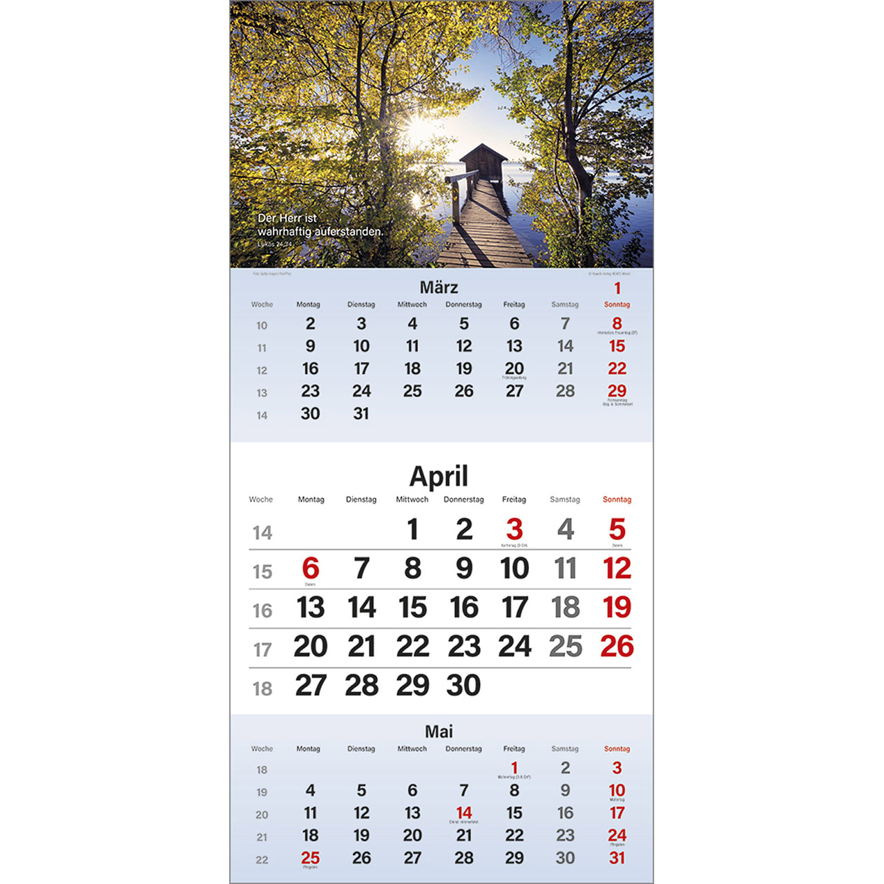 Terminkalender - Gott segne meinen Tag 2026