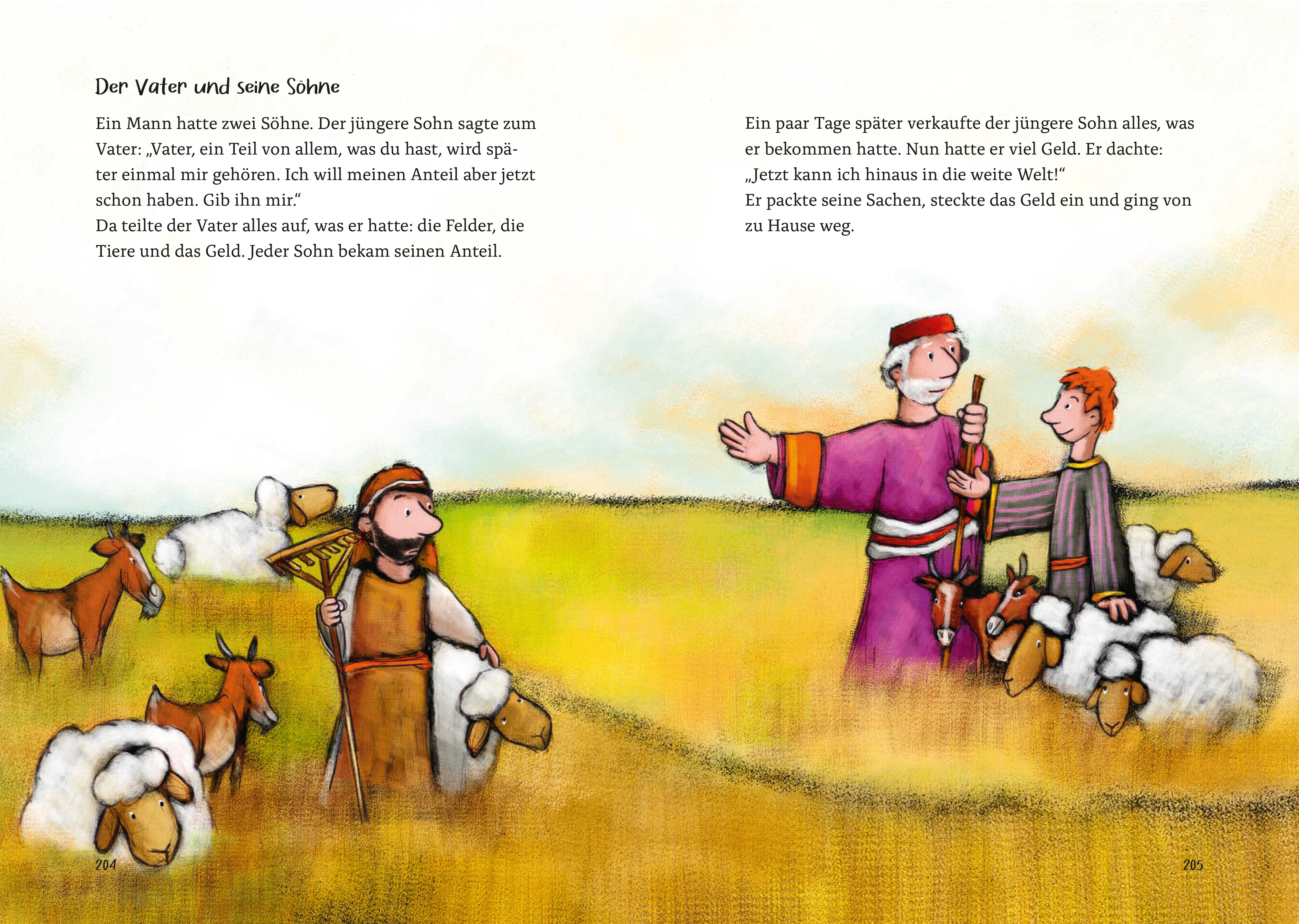 Kinderbibel - Die große Kinderbibel für alle - Kinderbibel Menschen Wiese