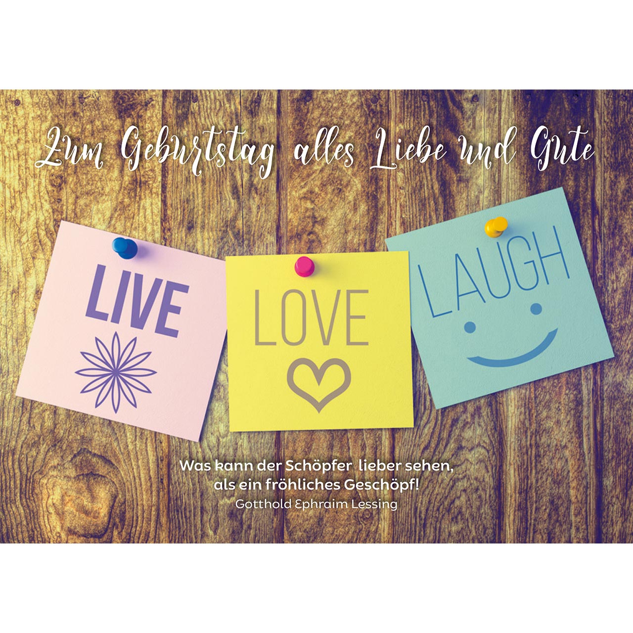Zum Geburtstag alles Liebe und Gute