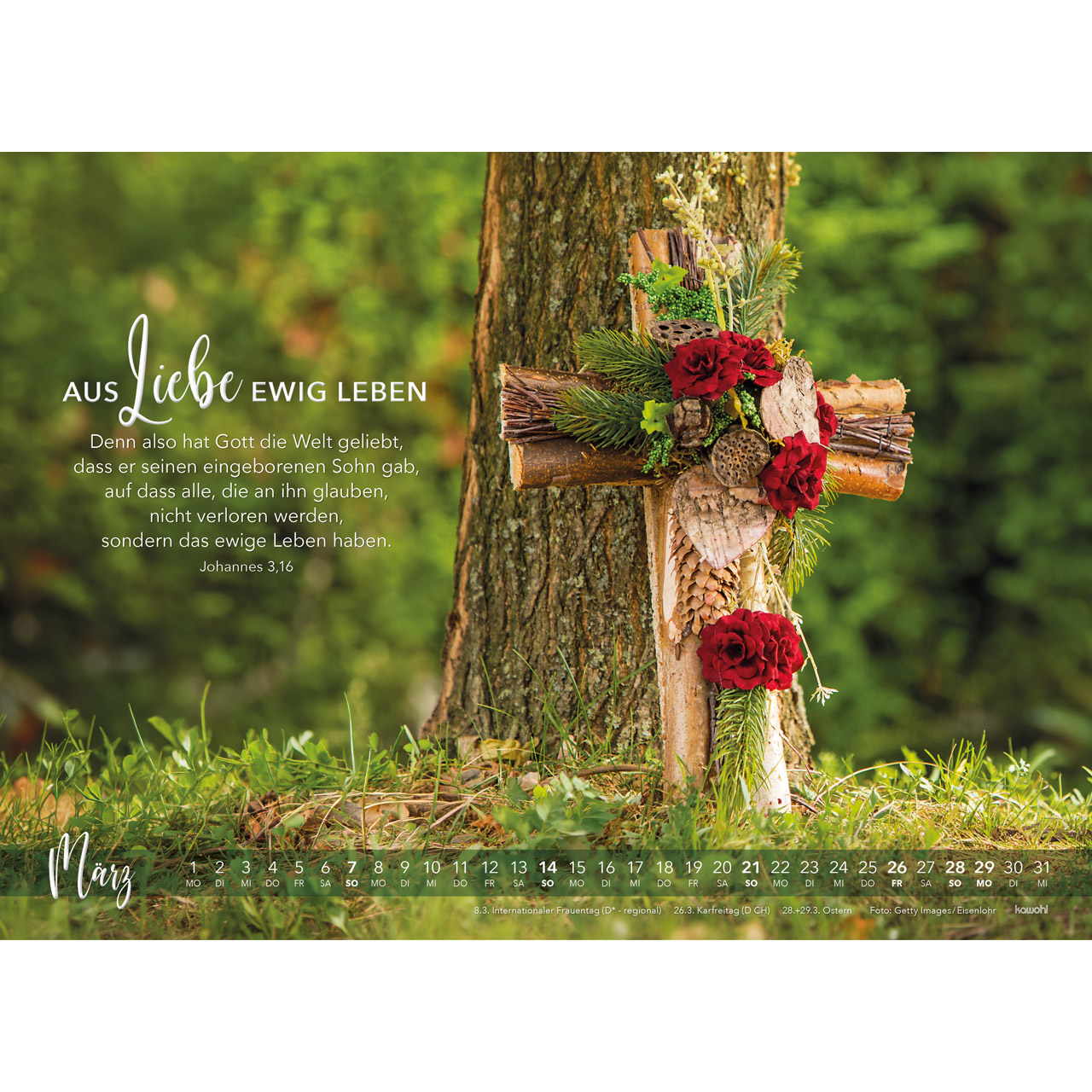 Wandkalender - Die Liebe bleibt 2027