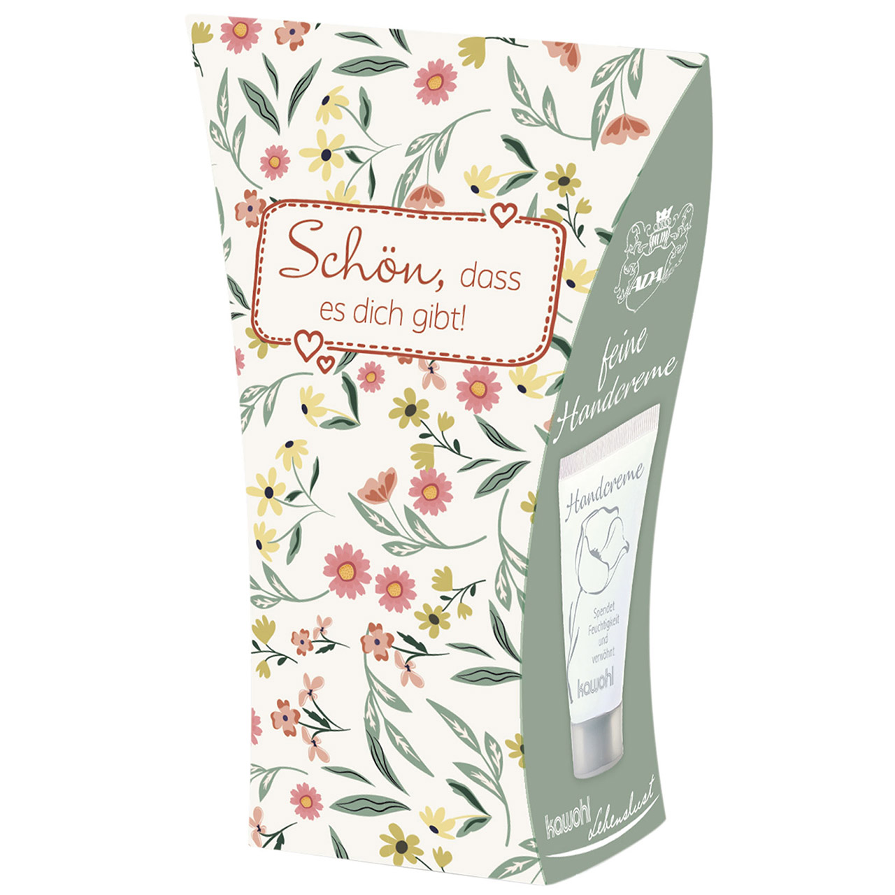 Schön, dass es dich gibt! Handcreme - Schön, dass es dich gibt! - Streudruck Grafik Blumen Blümchen