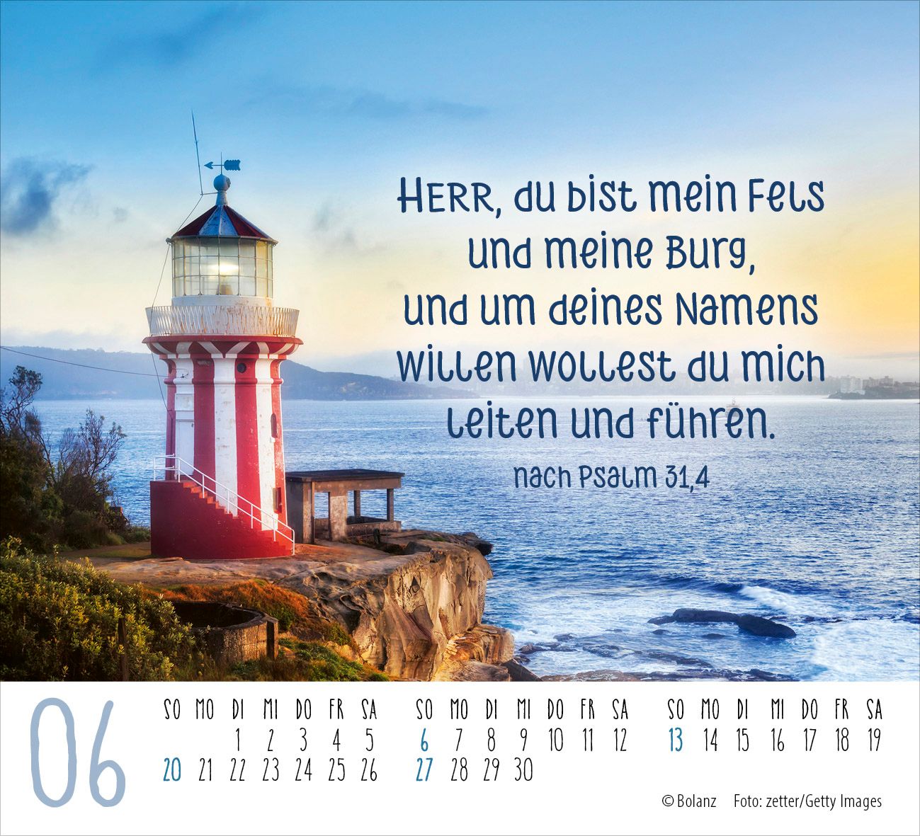 Aufstellkalender - Licht der Welt 2027 Minikalender