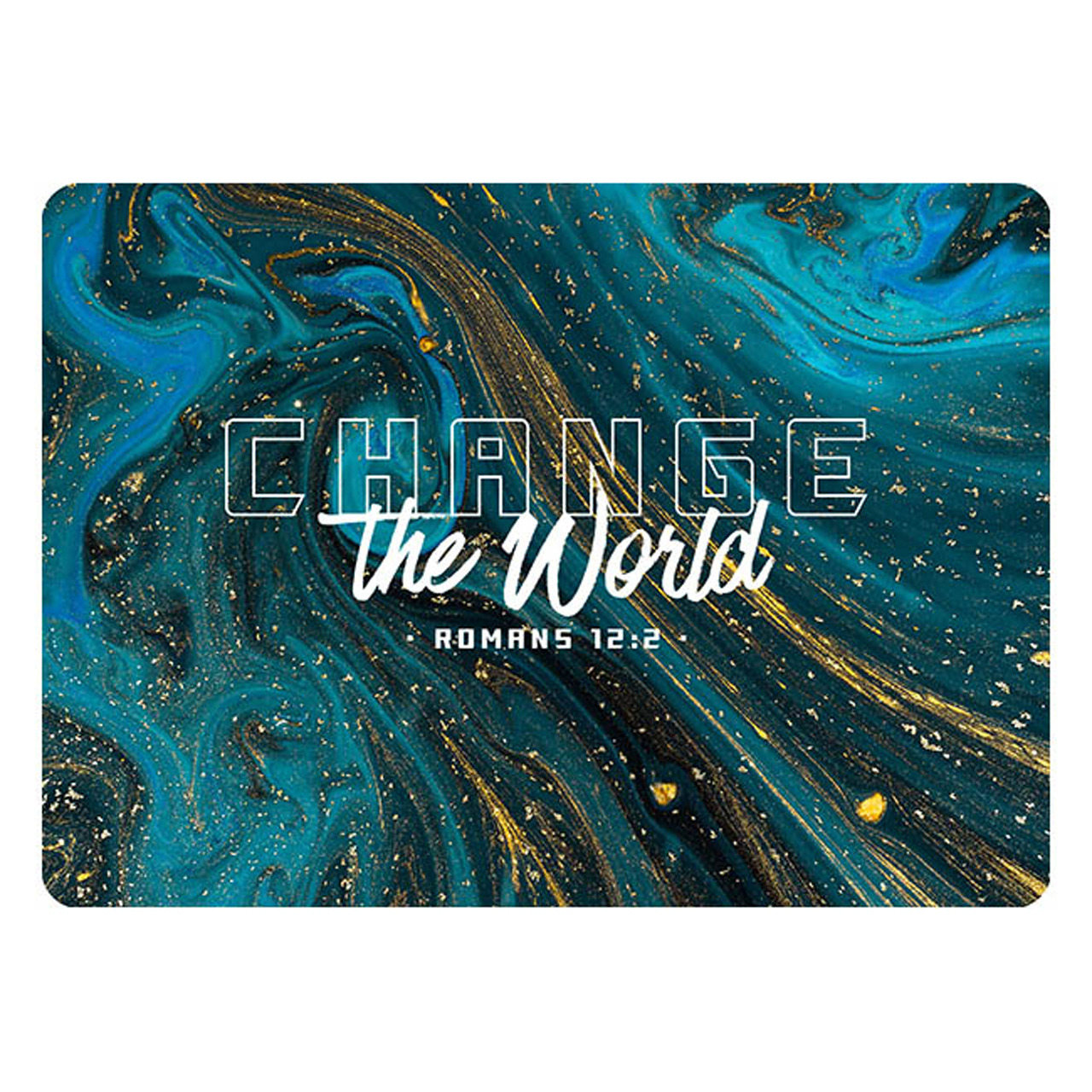 Postkarte - Postkarte 'Change th world' 1EX - Karte Muster