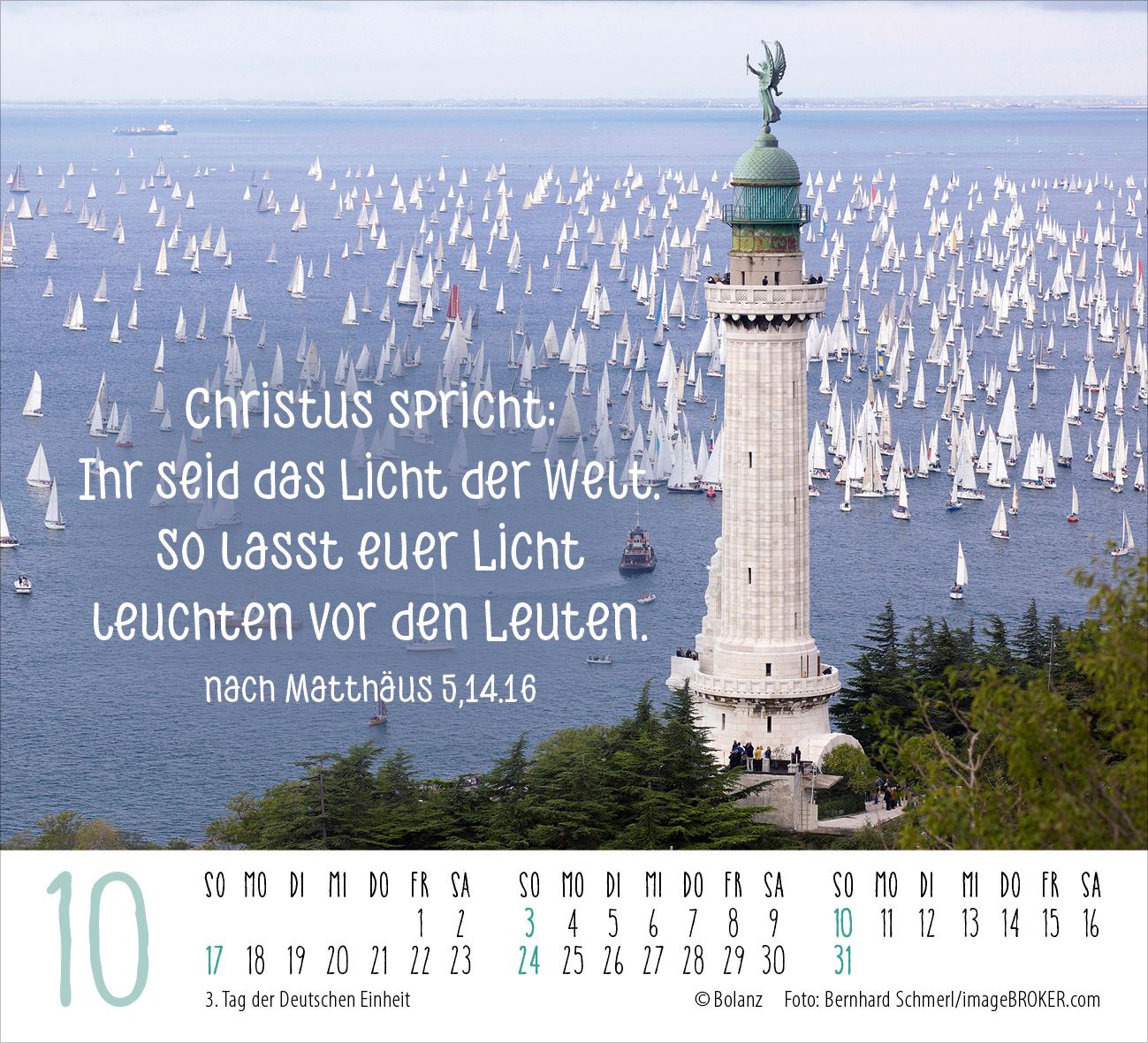 Aufstellkalender - Licht der Welt 2027 Minikalender