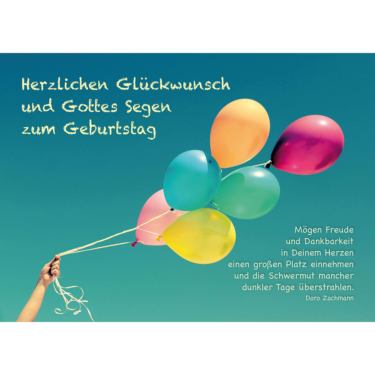Herzlichen Glückwunsch und Gottes Segen zum Geburtstag