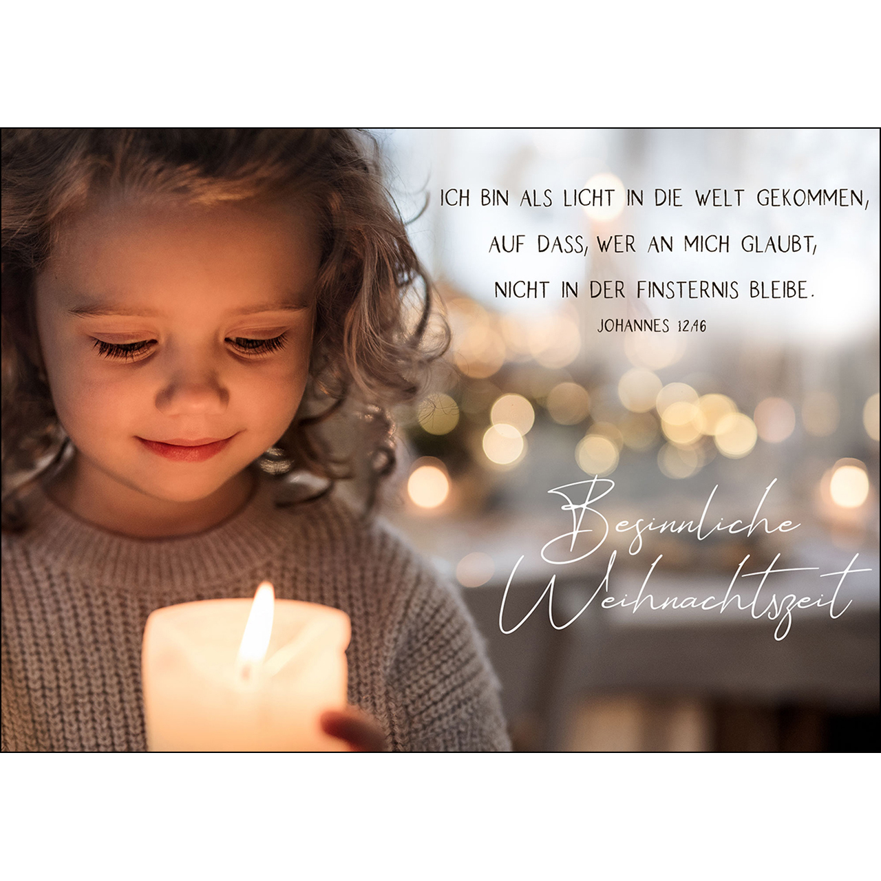 Postkarte - Postkarte 'Besinnliche Weihnachtszeit'