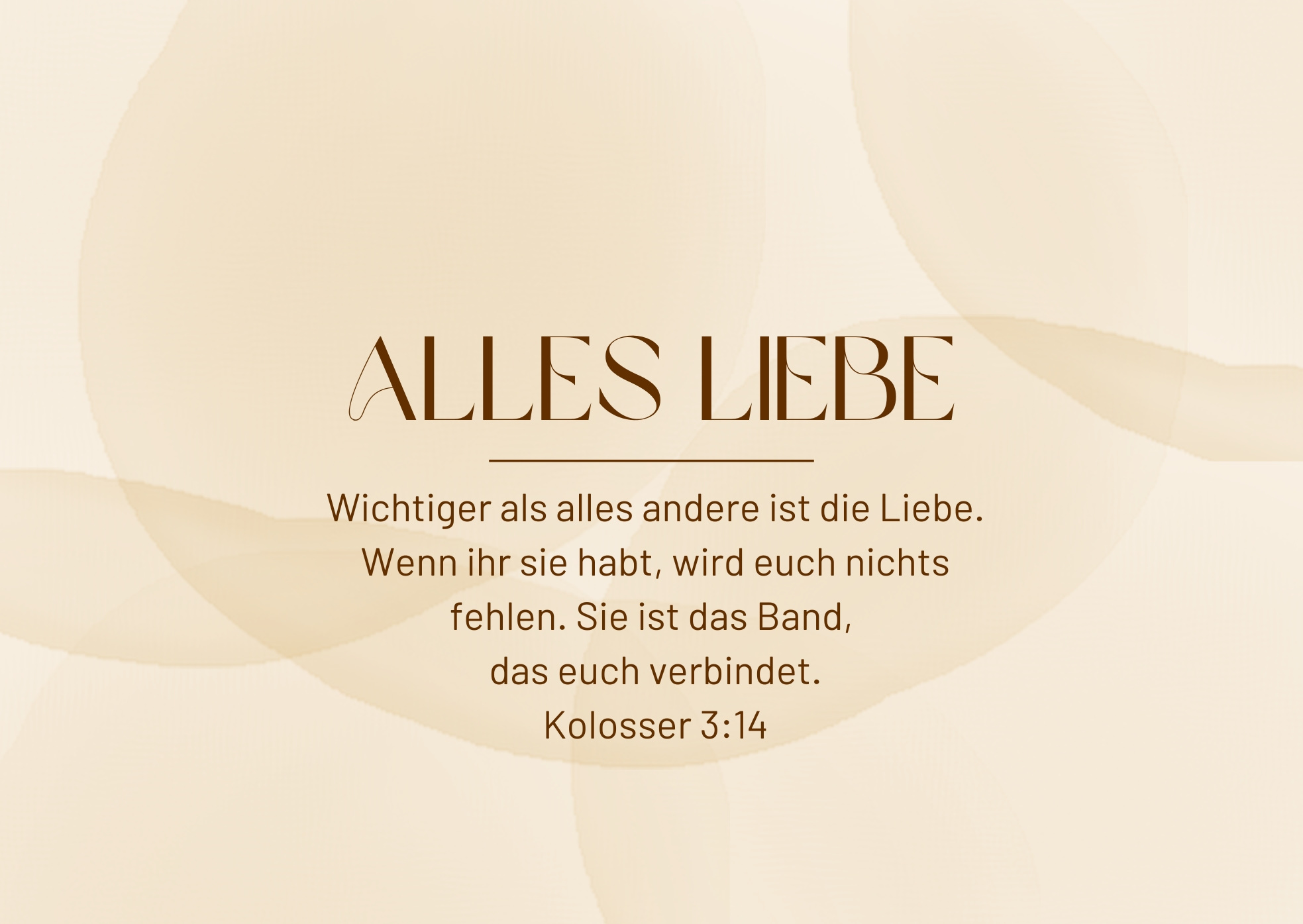 Postkarte 'Alles Liebe'