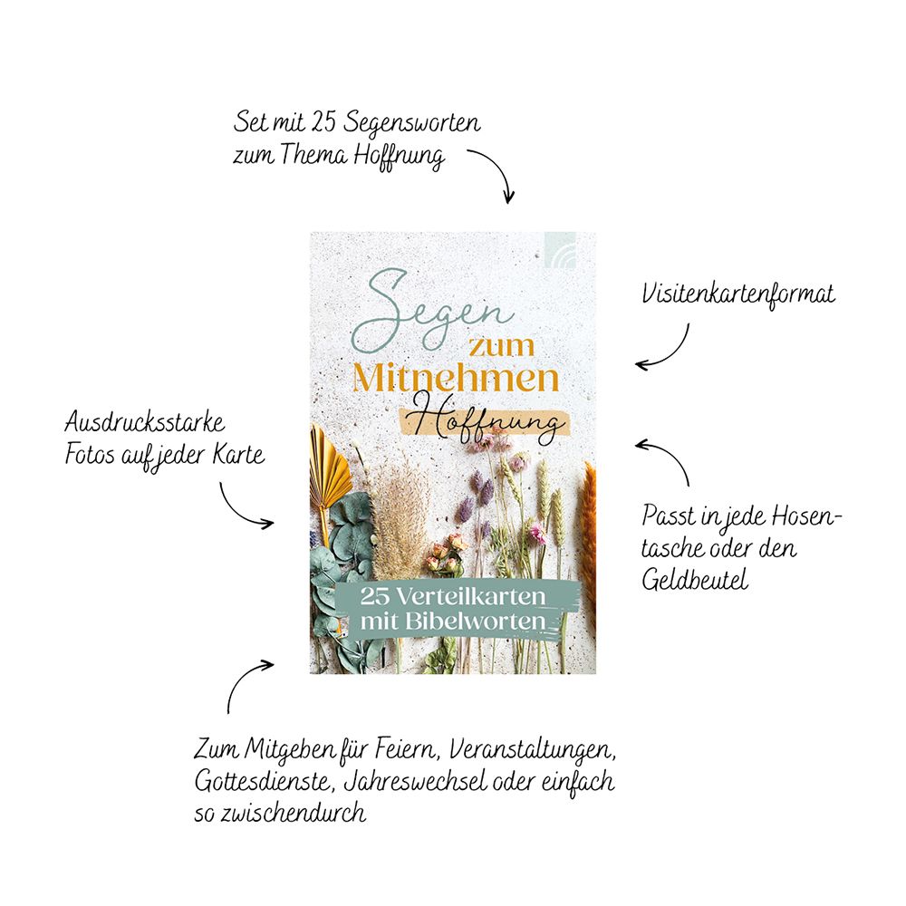 Karte - Hoffnung - Segen zum Mitnehmen