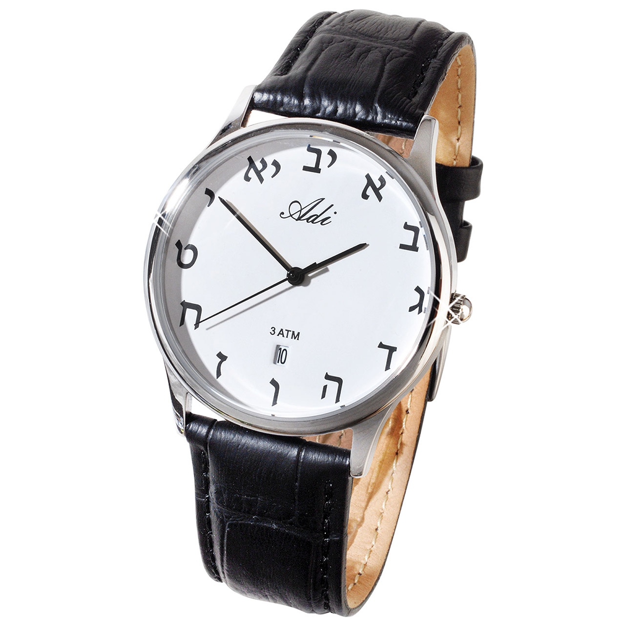 Versilberte Armbanduhr