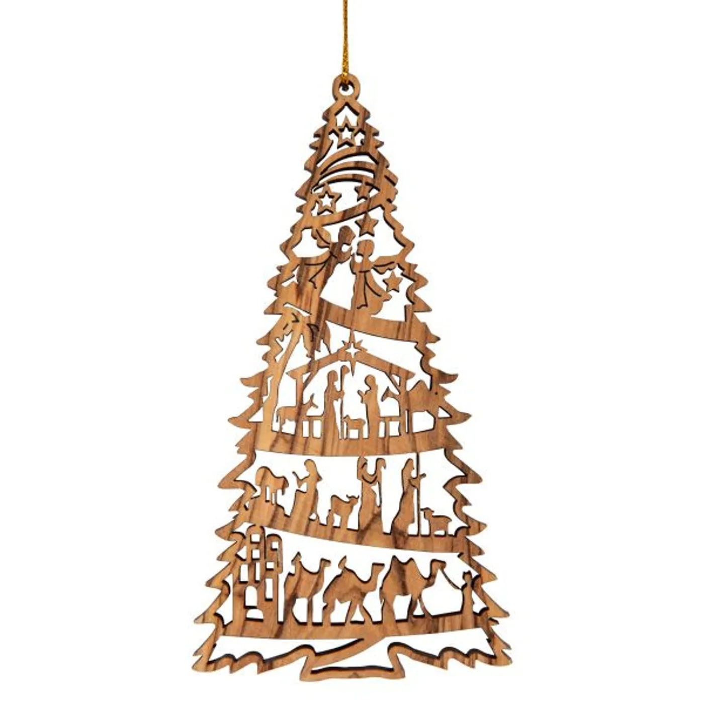 Anhänger aus Olivenholz 'Geburt Jesu'