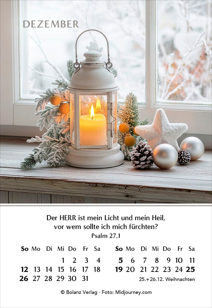 Aufstellkalender - Ein Jahr der Geborgenheit 2027