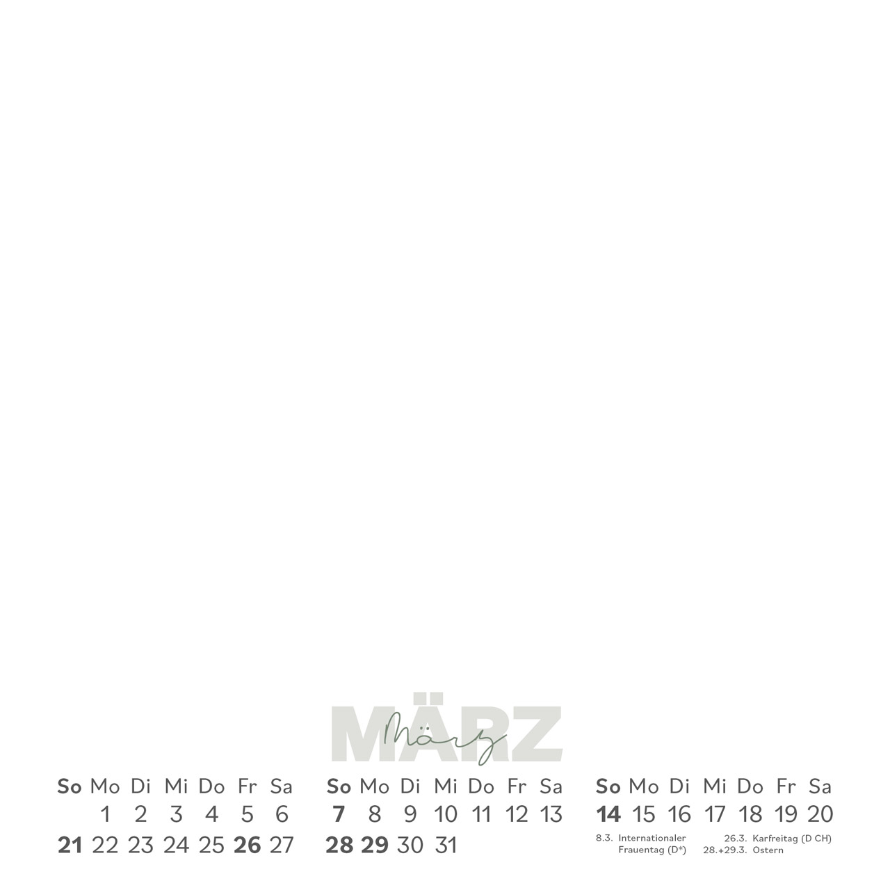 Postkartenkalender - Einblicke 2027