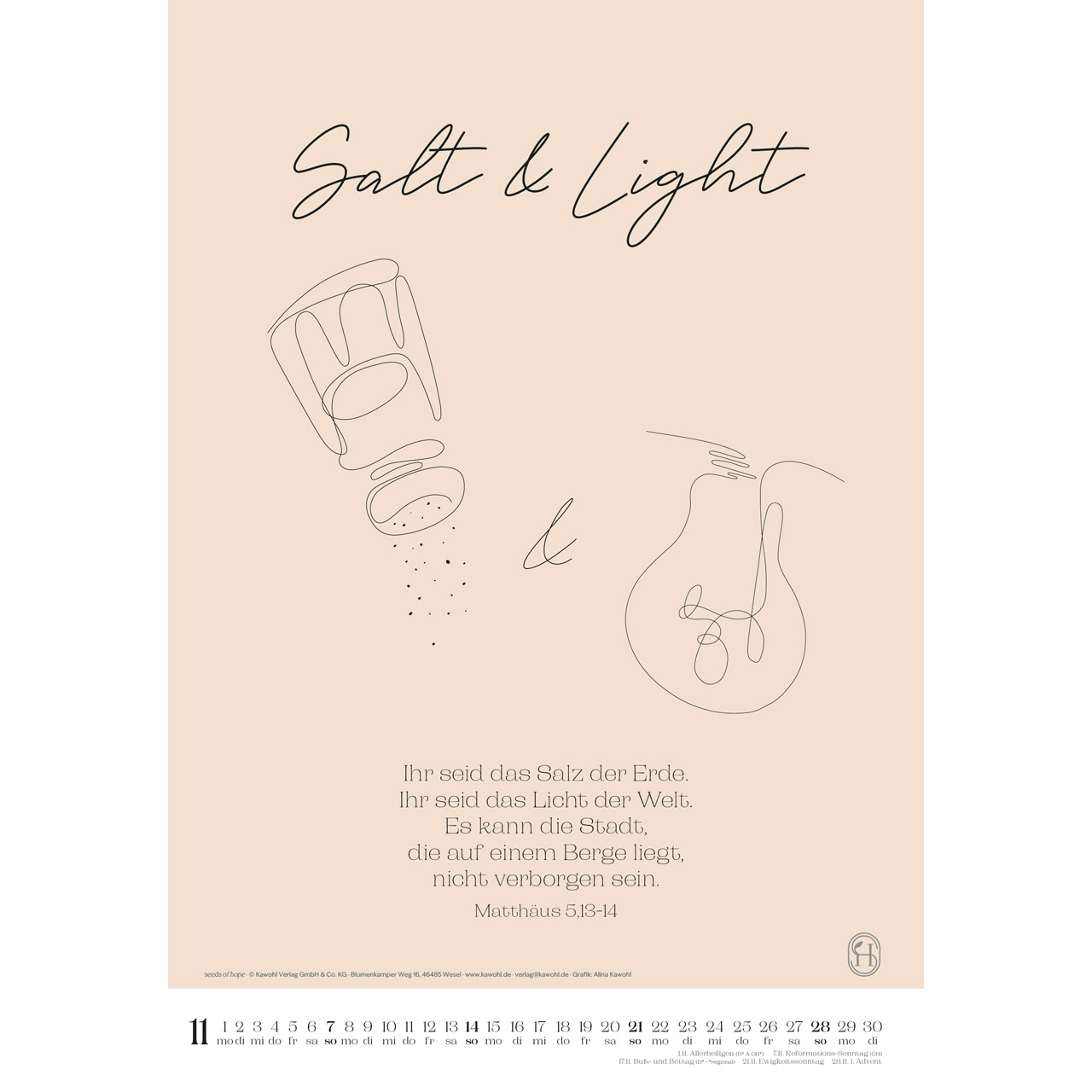 Wandkalender - Wonderfully created 2027