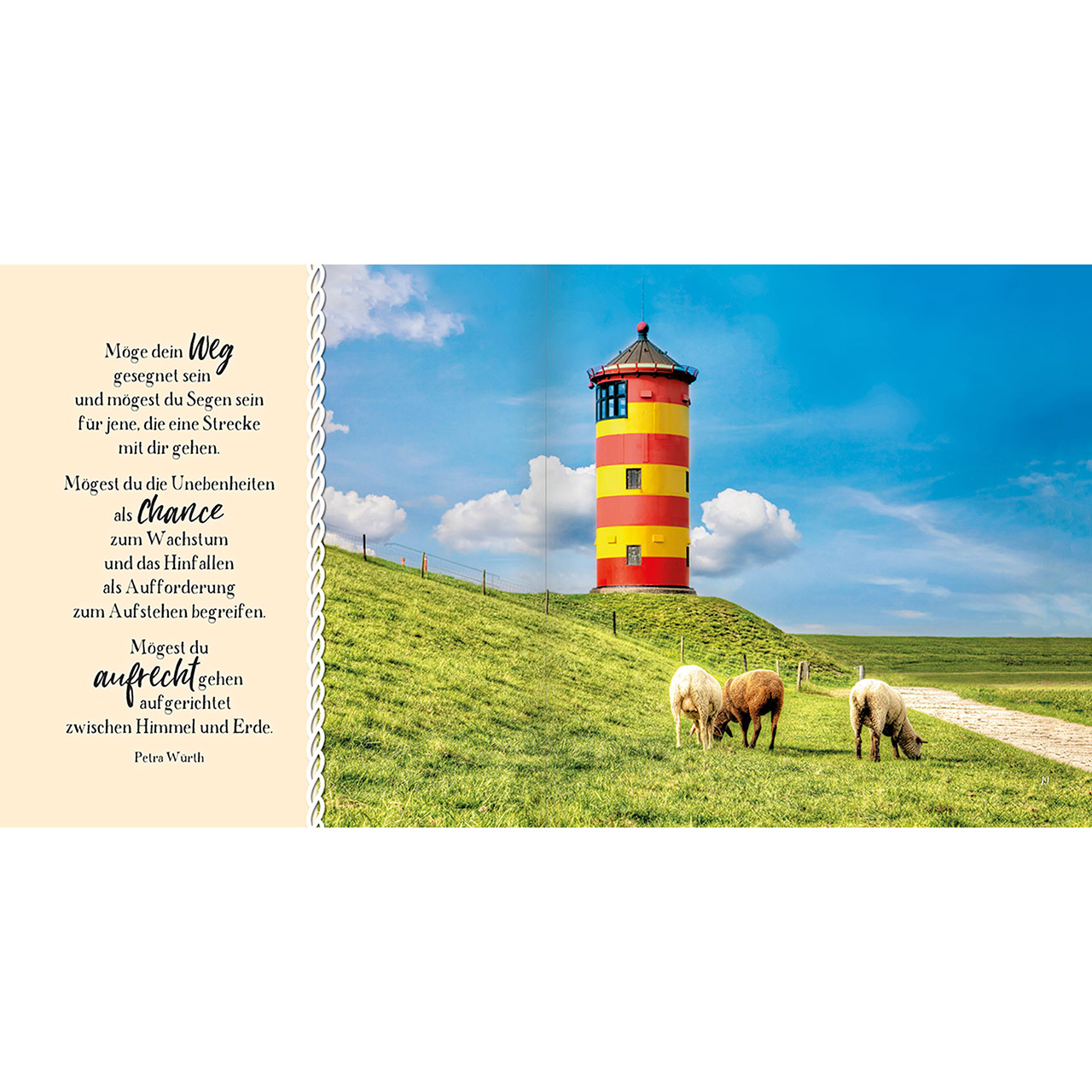Geschenkbuch - Kleiner Segensgruß von der Küste - Leuchtturm Küste Meer
