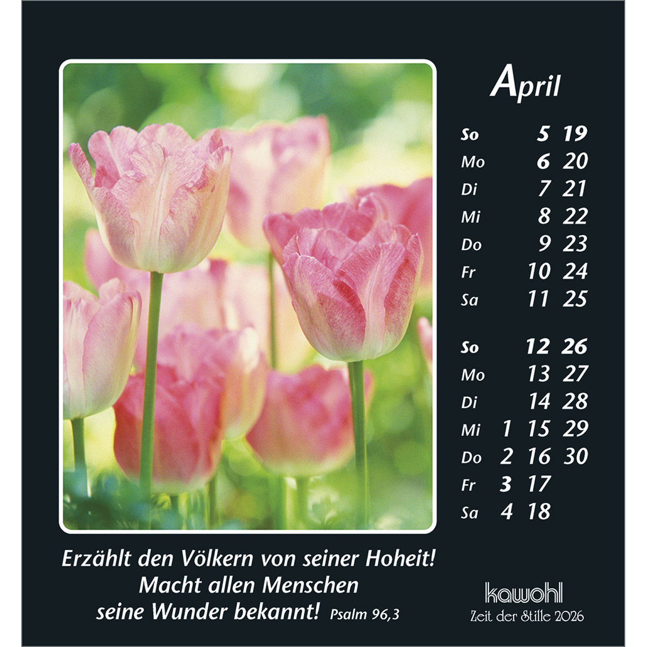 Tischkalender - Zeit der Stille 2026