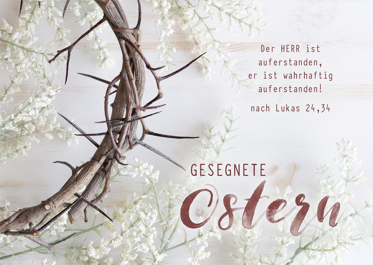 Postkarte 'Gesegnete Ostern' (12 Ex.)