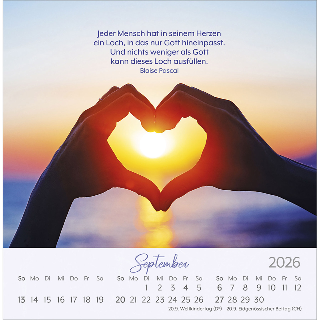 Postkartenkalender - Herzenswünsche 2026