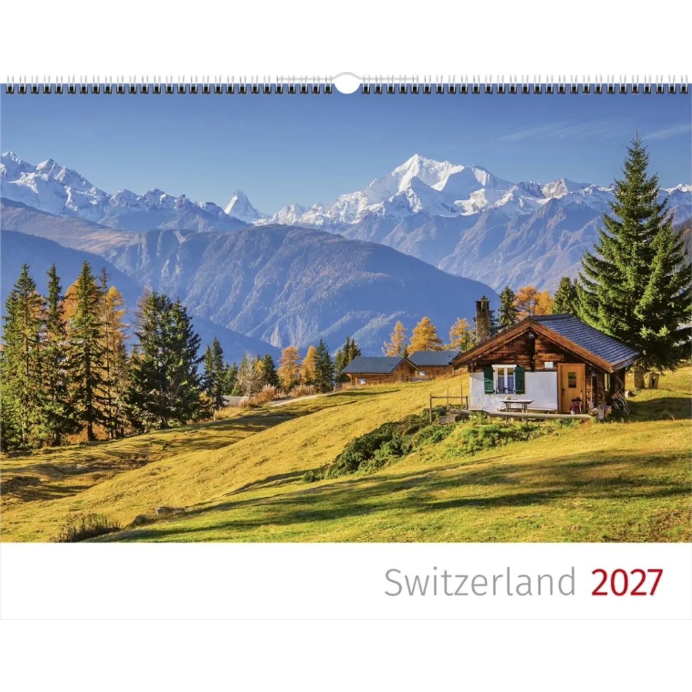 Wandkalender - Schweiz 2027 - englisch