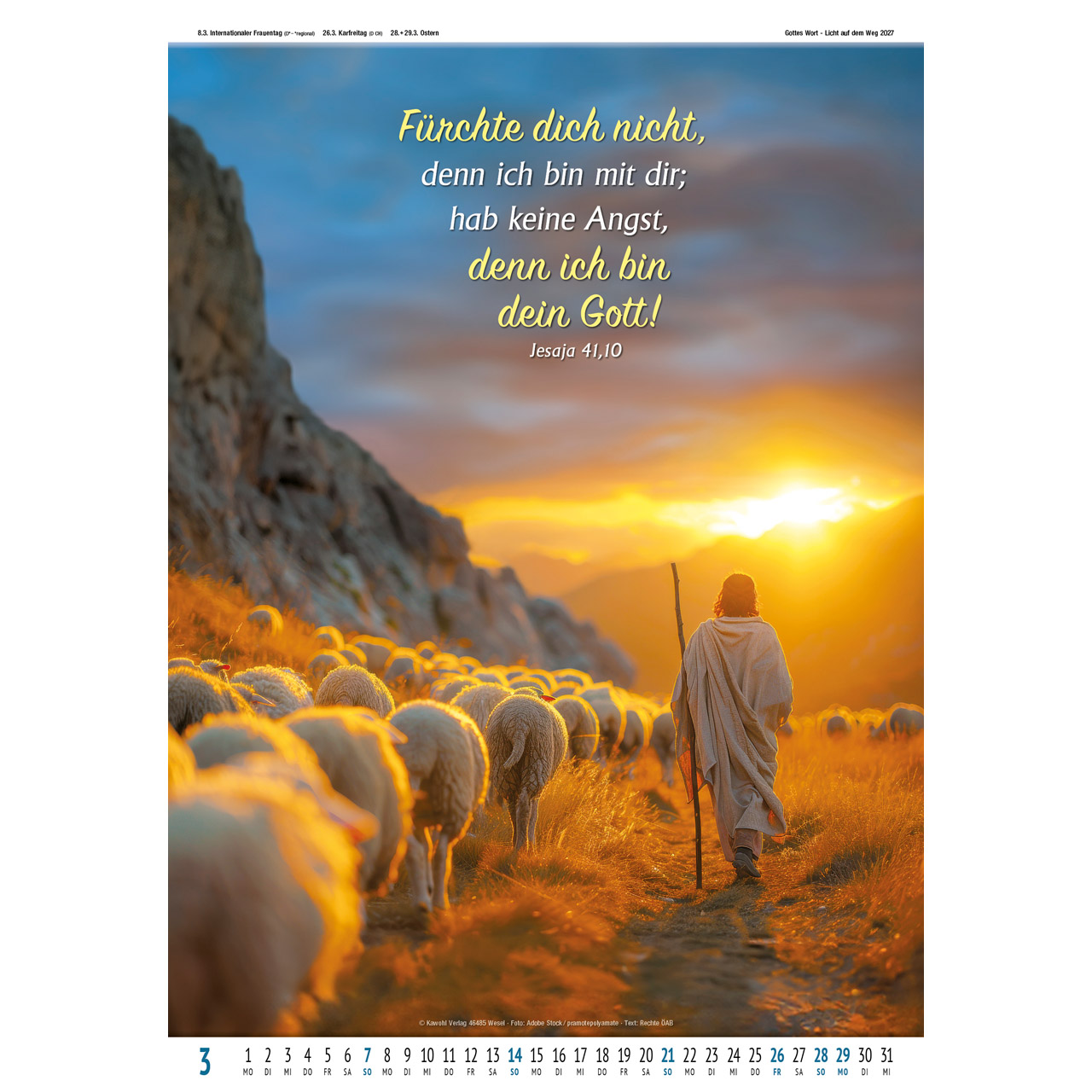Wandkalender - Gottes Wort - Licht auf dem Weg 2027