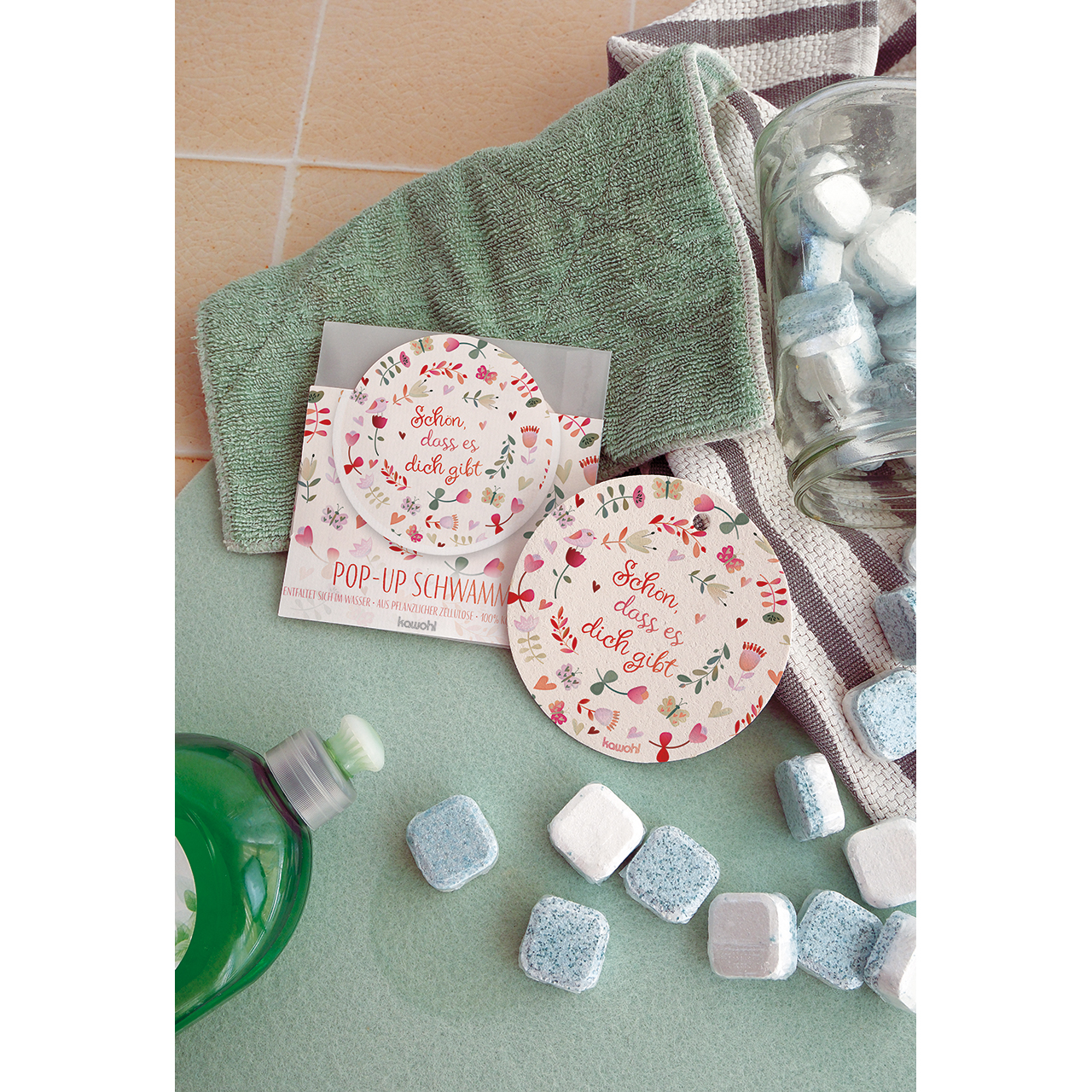 Spülschwamm - Schön, dass es dich gibt - Schön, dass es dich gibt