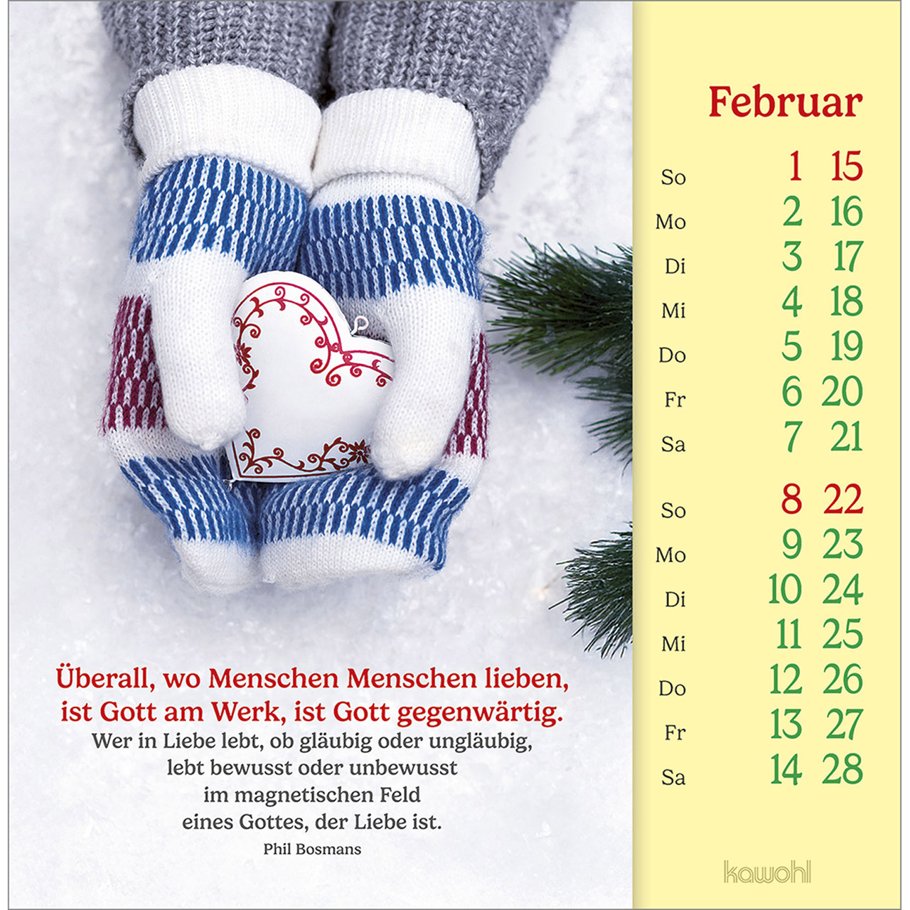 Postkartenkalender - Phil Bosmans - Postkarten-Kalender 2026