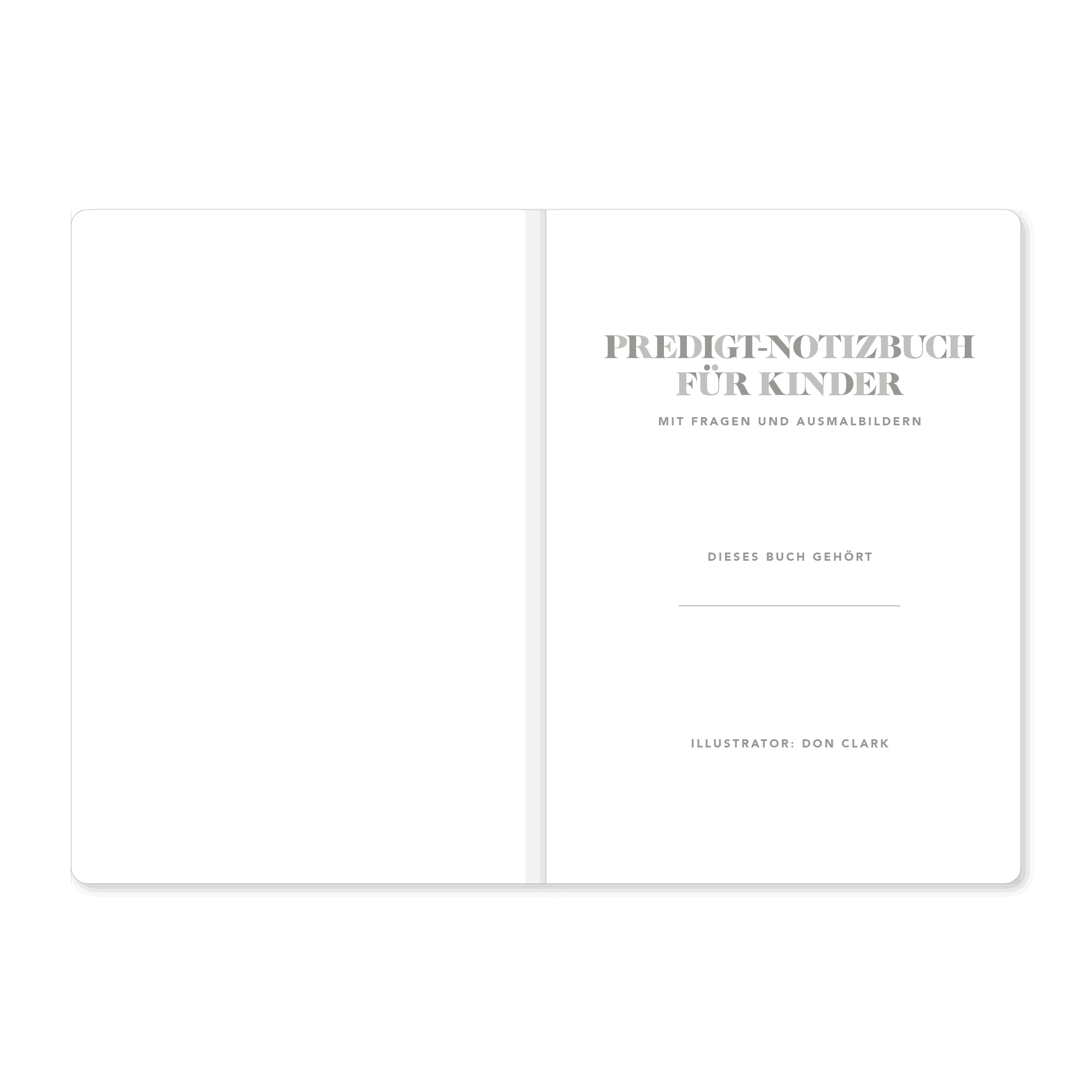 Buch - Predigt-Notizbuch für Kinder