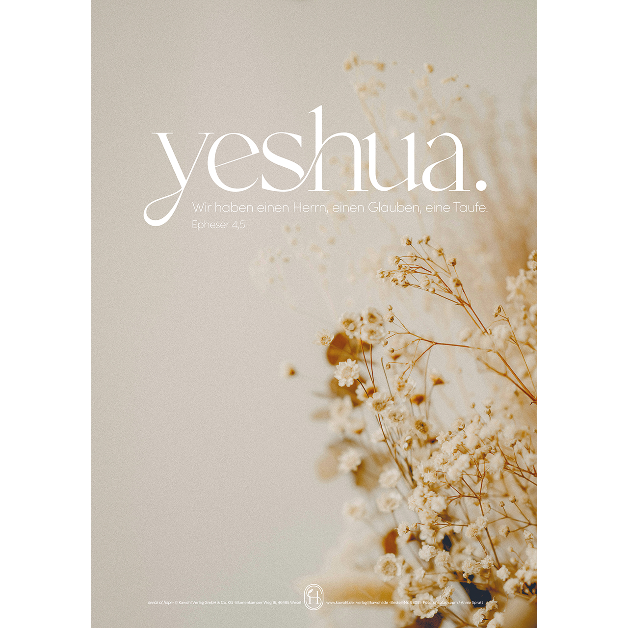 Poster - yeshua. - Trockenblumen