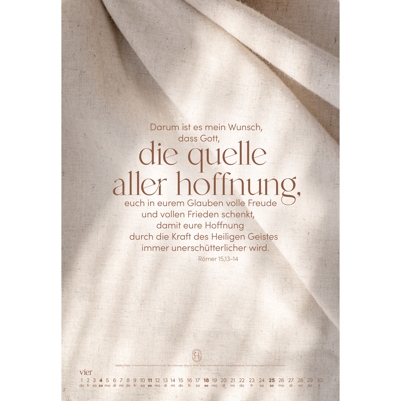 Wandkalender - Sein Wort. Dein Weg. 2027