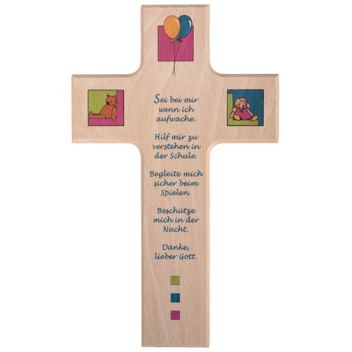Wandkreuz - Holzkreuz 'Dankesgebet'