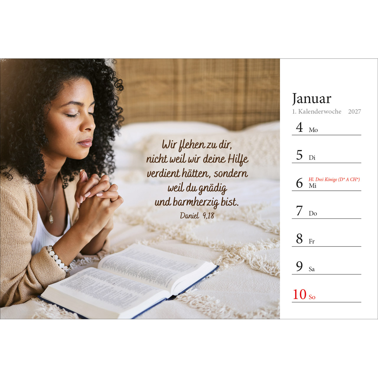 Aufstellkalender - In deine Hand stell ich den Tag 2027