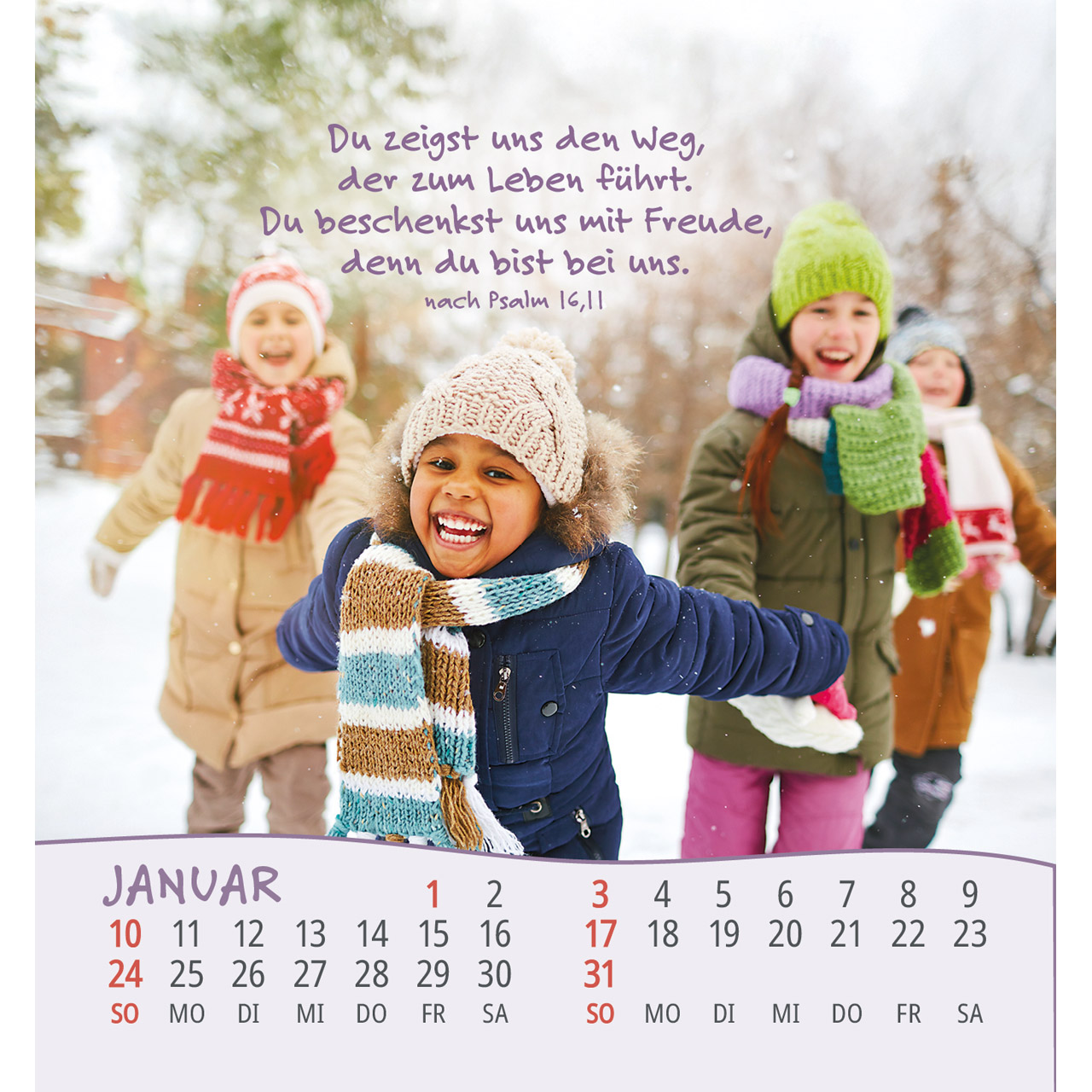 Aufstellkalender - Gott hat alle Kinder lieb 2027