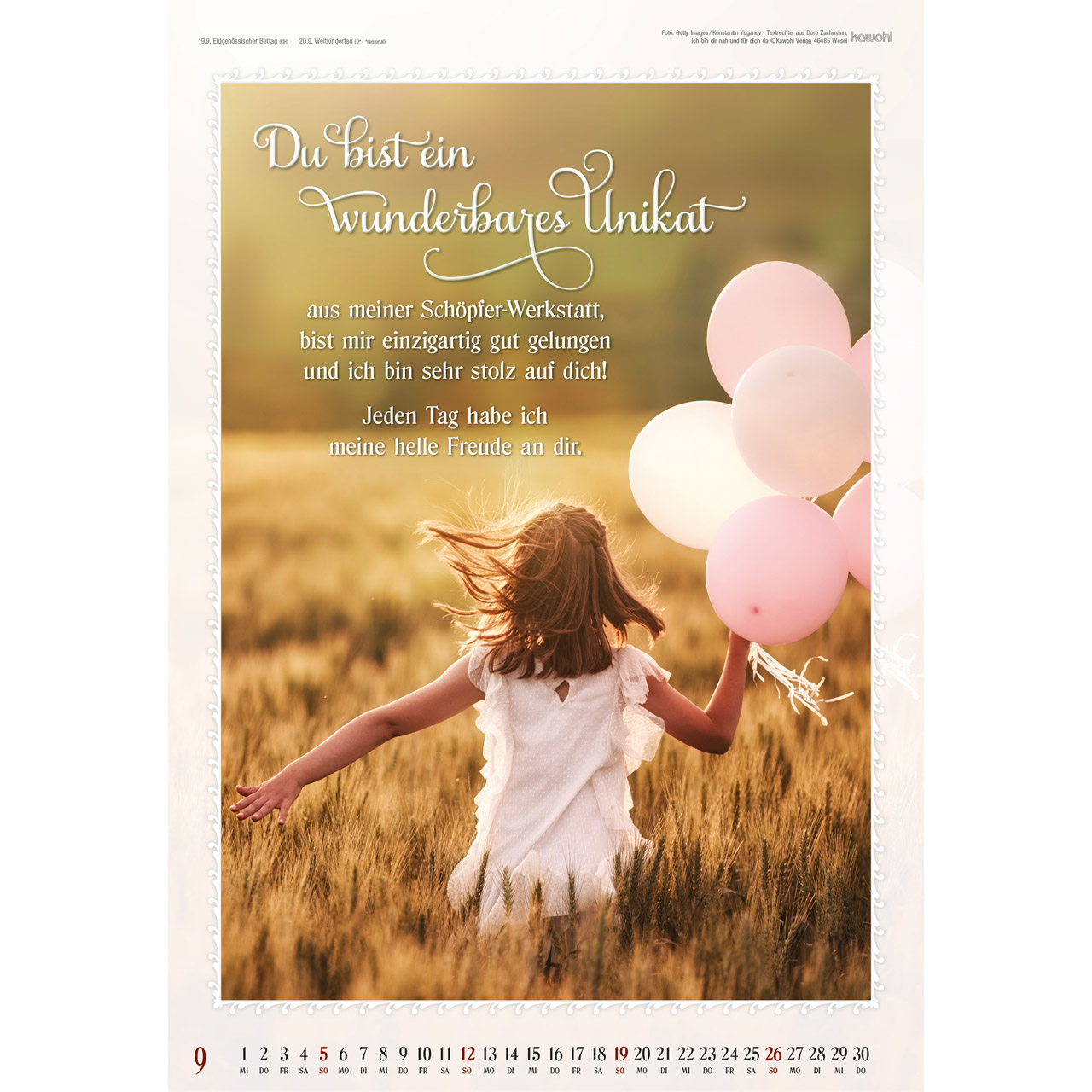 Wandkalender - Ich bin da, dir ganz nah 2027