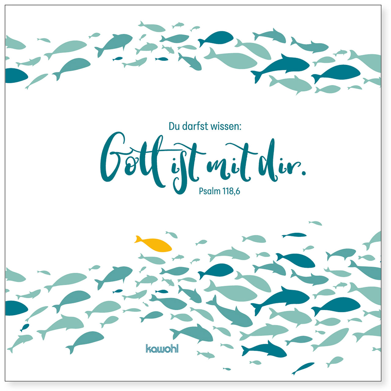 Servietten - Servietten: Du bist gesegnet! - Fische