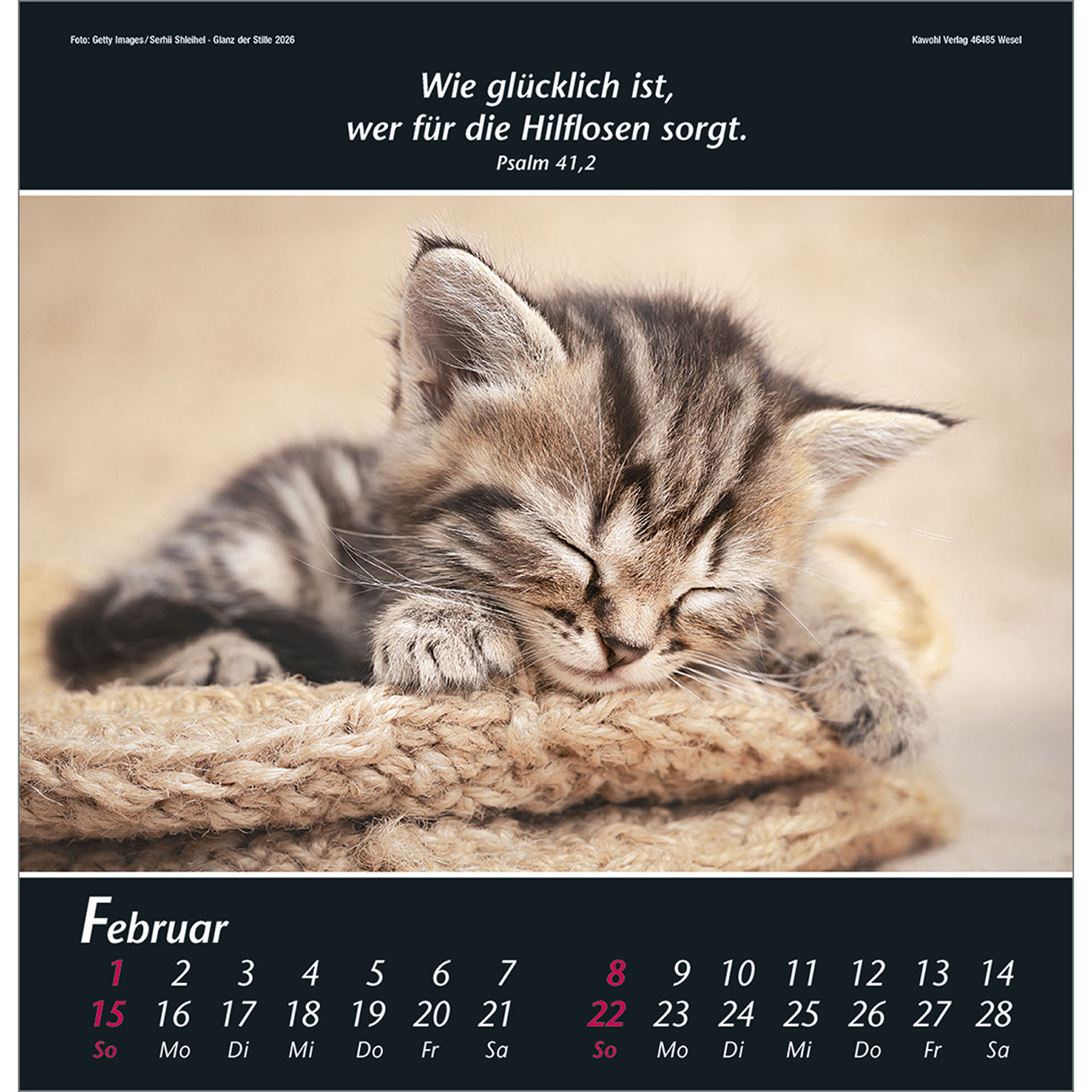 Wandkalender - Glanz der Stille 2026