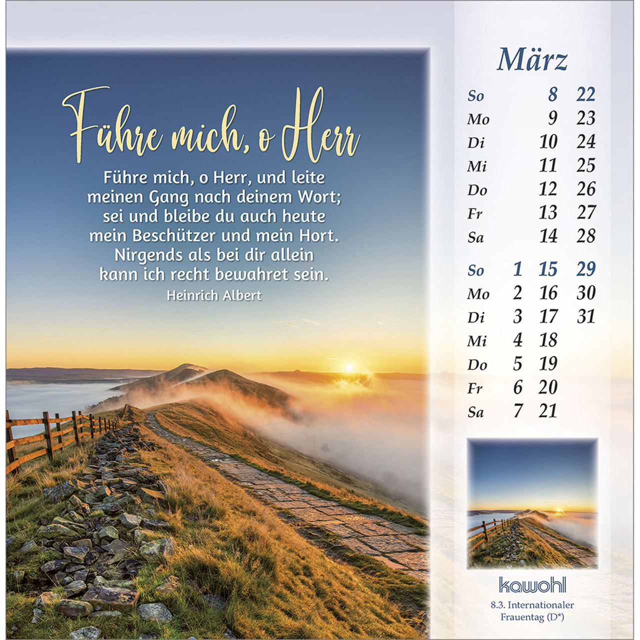 Postkartenkalender - Licht vom unerschöpften Lichte 2026
