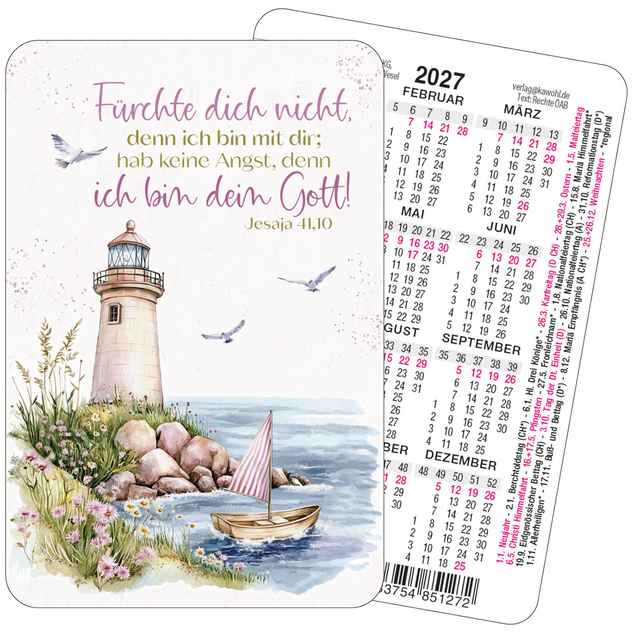 Notizblock - Über allen Hiobs Botschaften - Leuchtturm Felsen Meer