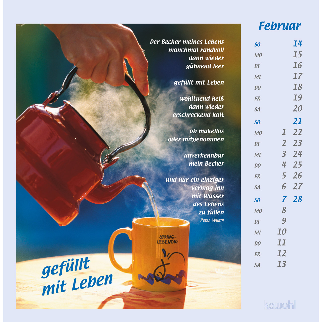 Postkartenkalender - Mit Hand und Fuß 2027